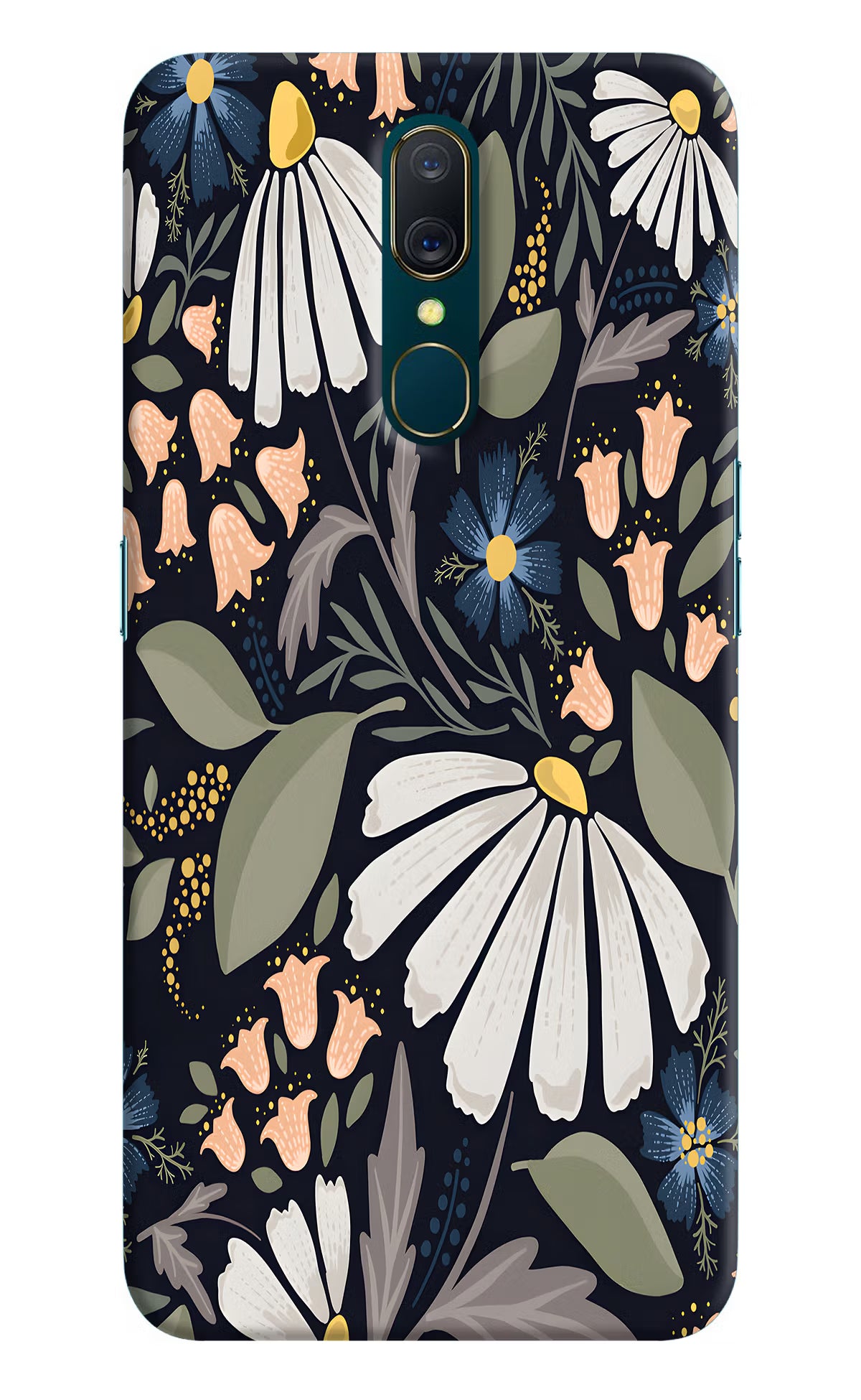 Flowers Art Oppo A9 Back Cover - Flowers Art Oppo A9 Hard Case Back Cover by Casekaro Flowers Art Oppo A9 Hard Case Back Cover by Casekaro