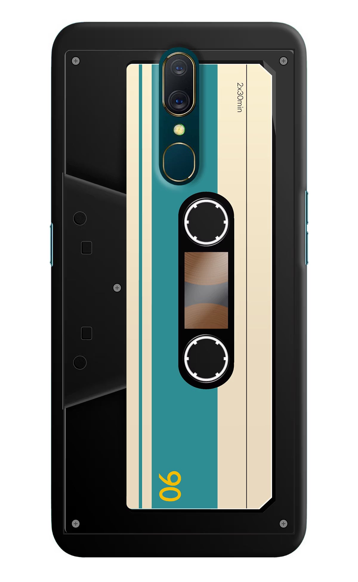 Cassette Oppo A9 Back Cover - Cassette Oppo A9 Hard Case Back Cover by Casekaro Cassette Oppo A9 Hard Case Back Cover by Casekaro