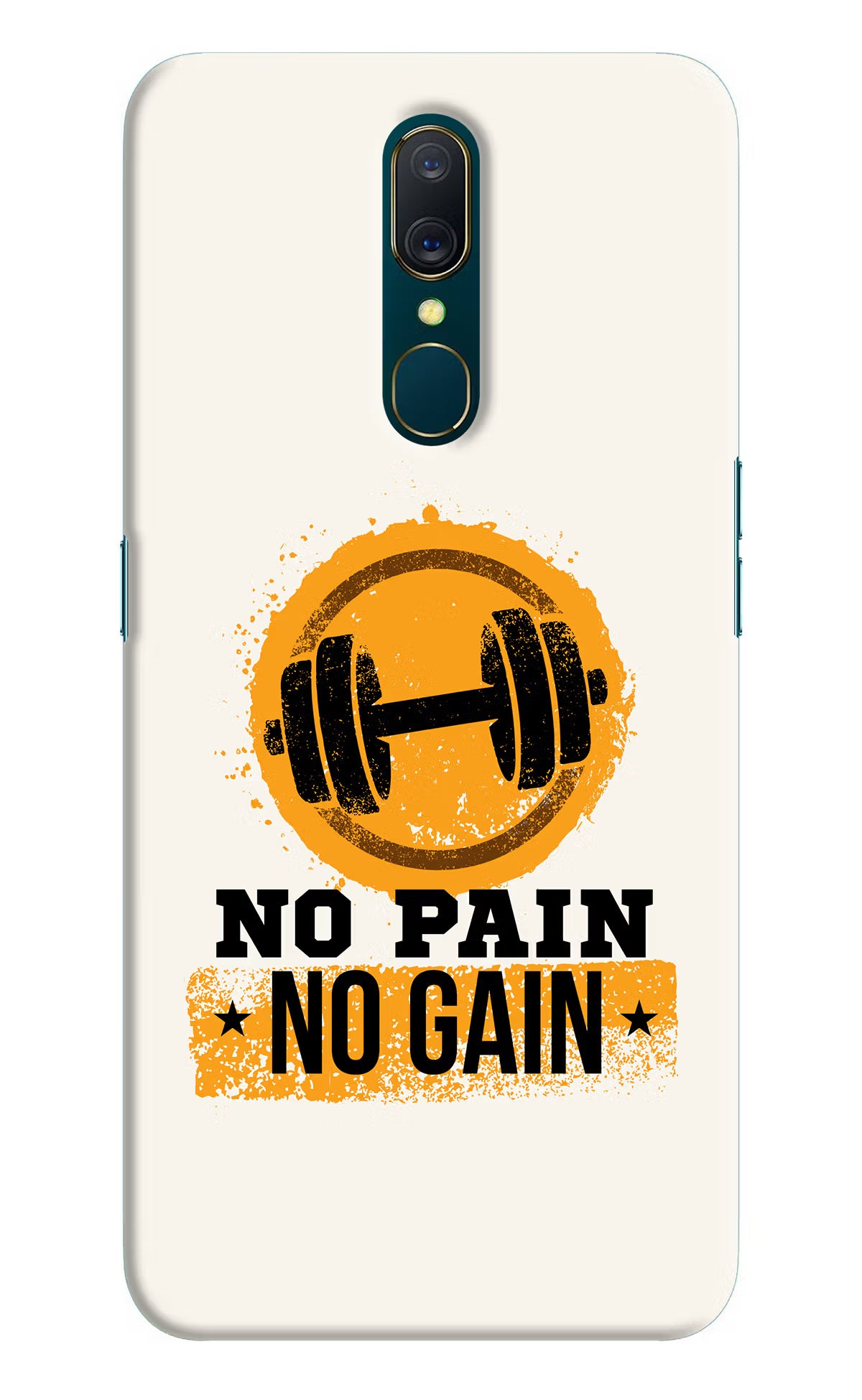 No Pain No Gain Oppo A9 Back Cover - No Pain No Gain Oppo A9 Hard Case Back Cover by Casekaro No Pain No Gain Oppo A9 Hard Case Back Cover by Casekaro