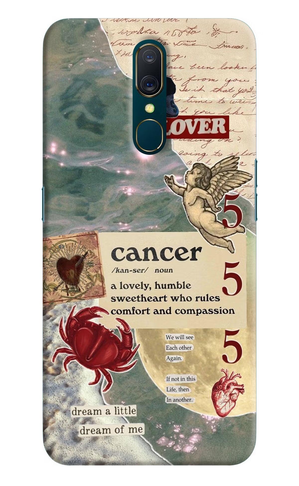 Cancer Zodiac Oppo A9 Back Cover - Cancer Zodiac Oppo A9 Hard Case Back Cover by Casekaro Cancer Zodiac Oppo A9 Hard Case Back Cover by Casekaro