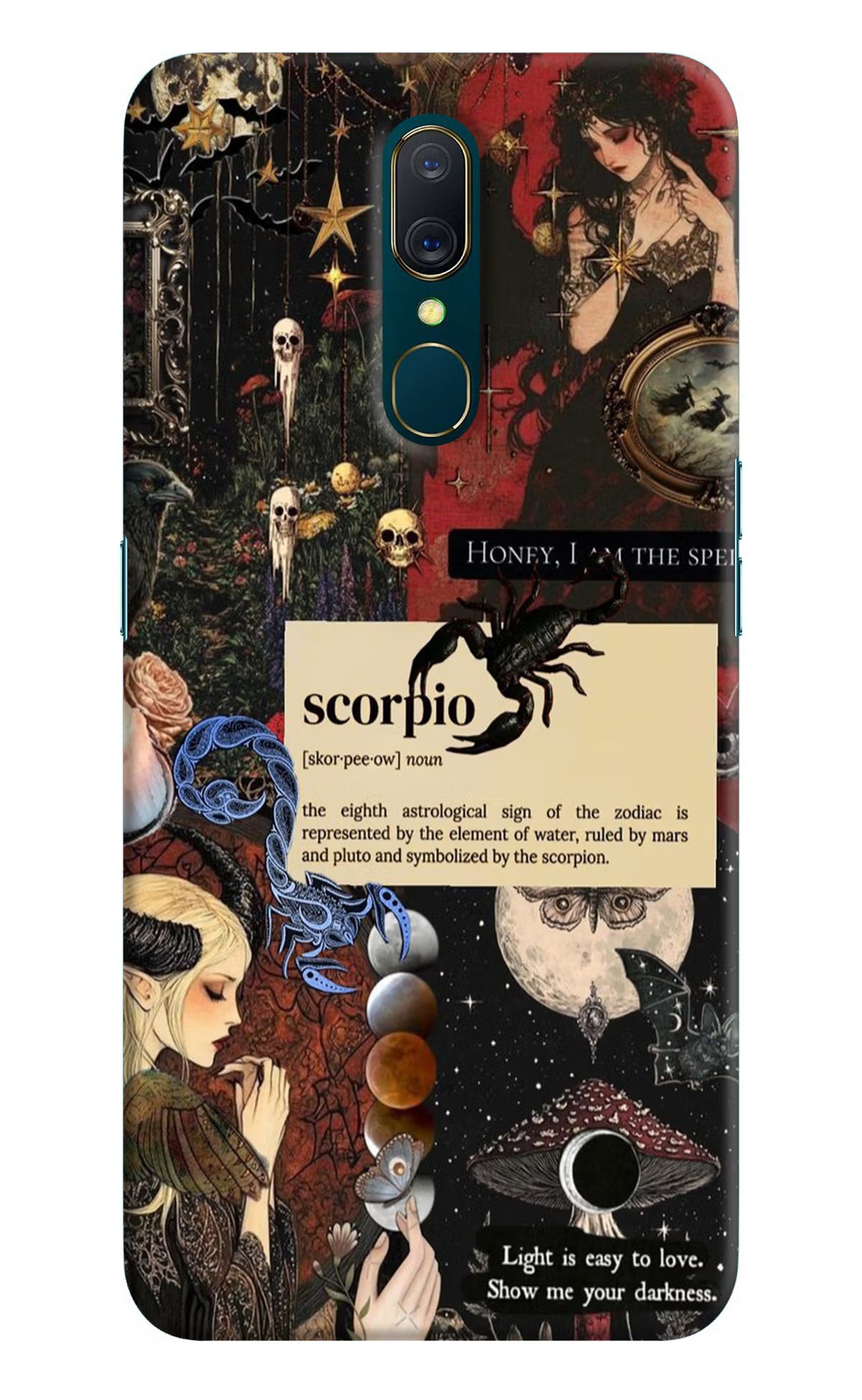 Scorpio Zodiac Oppo A9 Back Cover - Scorpio Zodiac Oppo A9 Hard Case Back Cover by Casekaro Scorpio Zodiac Oppo A9 Hard Case Back Cover by Casekaro