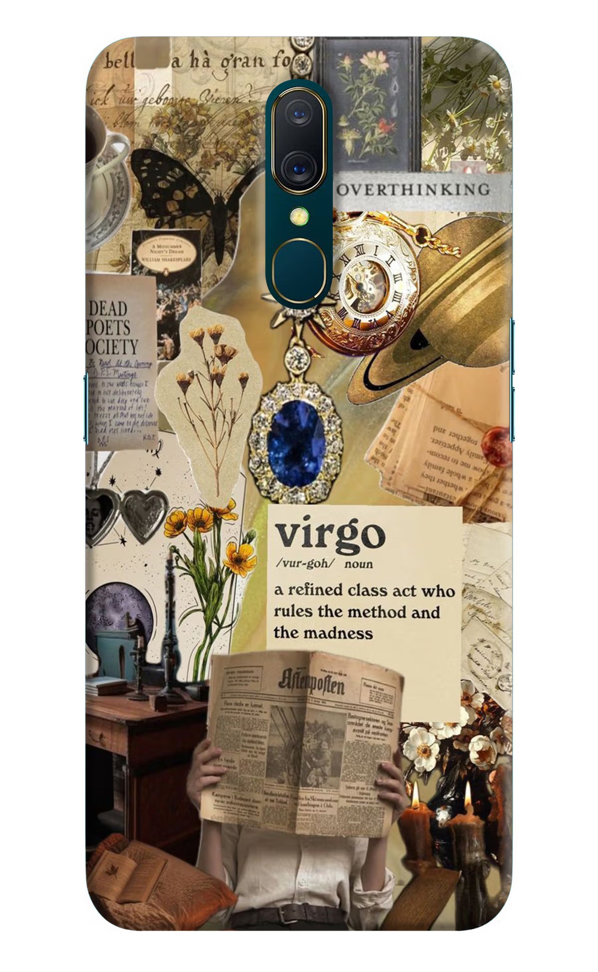 Virgo Zodiac Oppo A9 Back Cover - Virgo Zodiac Oppo A9 Hard Case Back Cover by Casekaro Virgo Zodiac Oppo A9 Hard Case Back Cover by Casekaro
