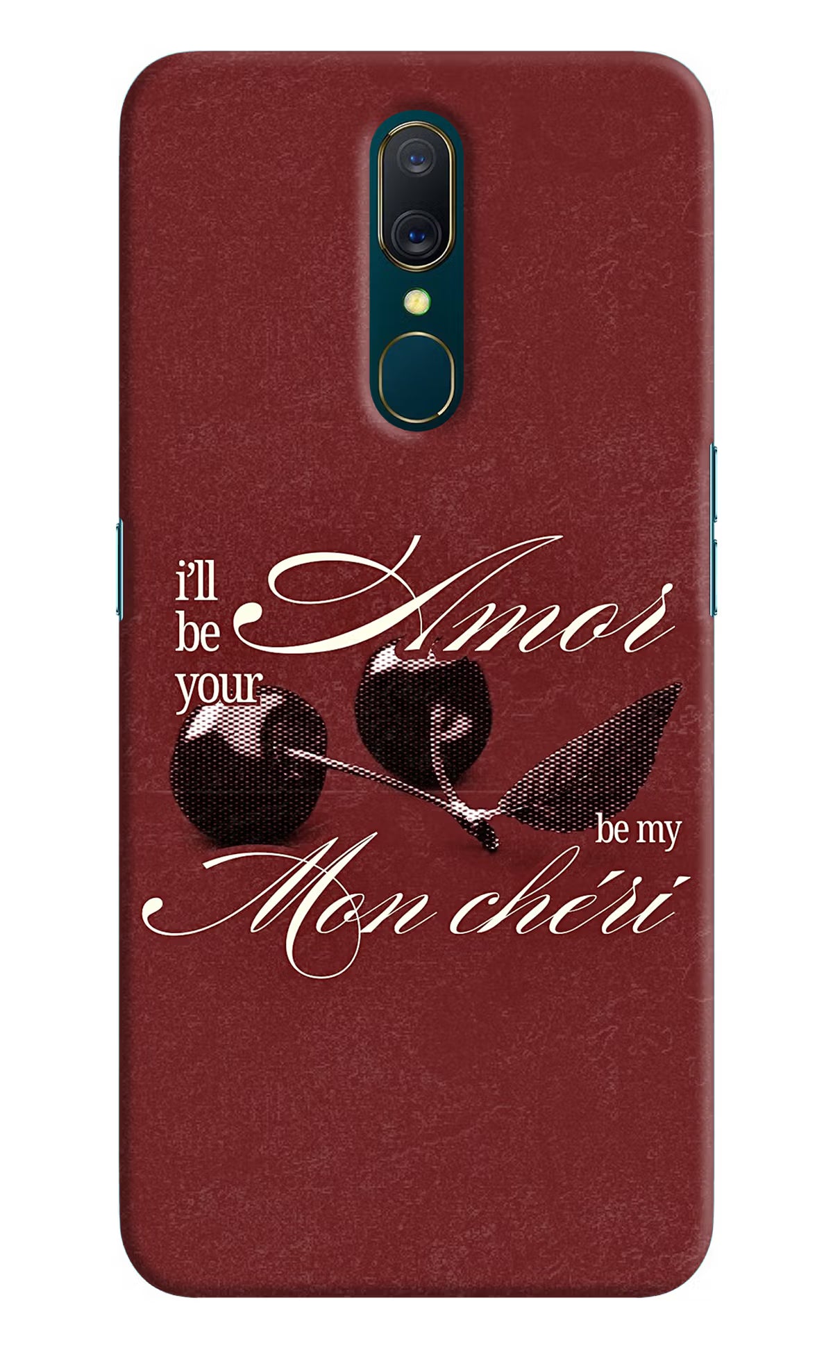 Velvet Cherry Oppo A9 Back Cover - Velvet Cherry Oppo A9 Back Cover Velvet Cherry Oppo A9 Back Cover