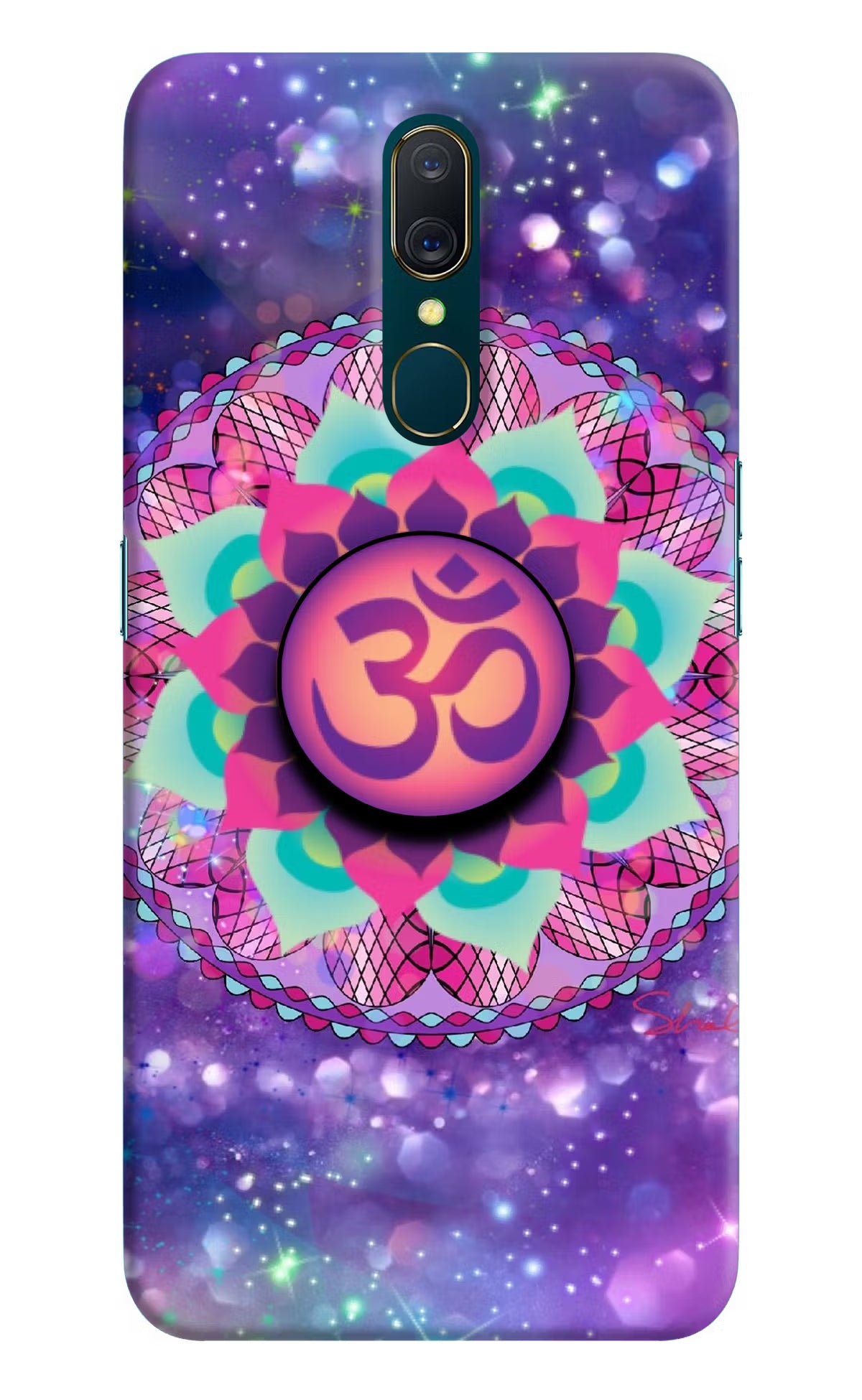 Om Purple Oppo A9 Pop Case - Om Purple Oppo A9 Pop Case by Casekaro Om Purple Oppo A9 Pop Case by Casekaro