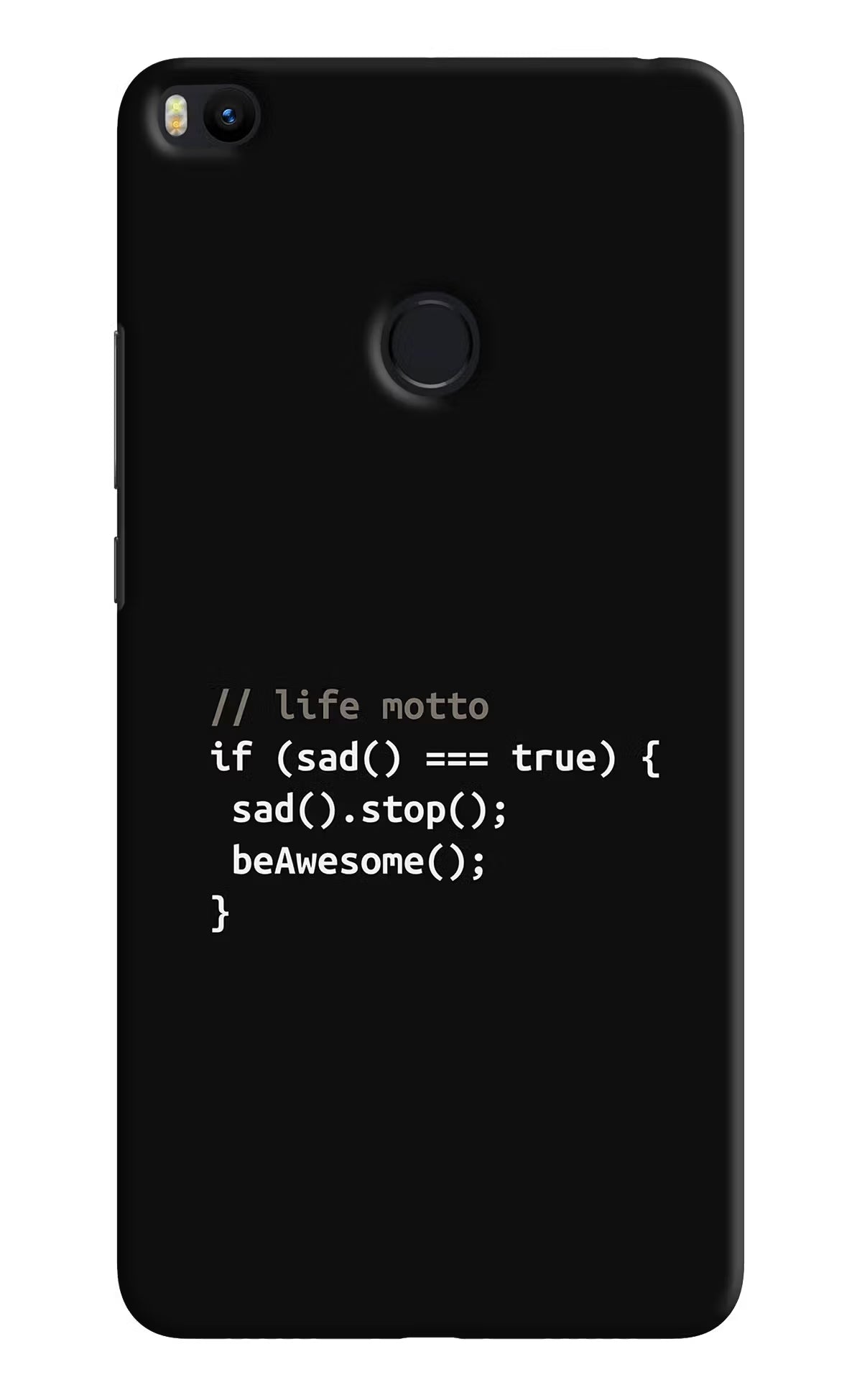 Life Motto Code Mi Max 2 Back Cover - Life Motto Code Mi Max 2 Hard Case Back Cover by Casekaro Life Motto Code Mi Max 2 Hard Case Back Cover by Casekaro