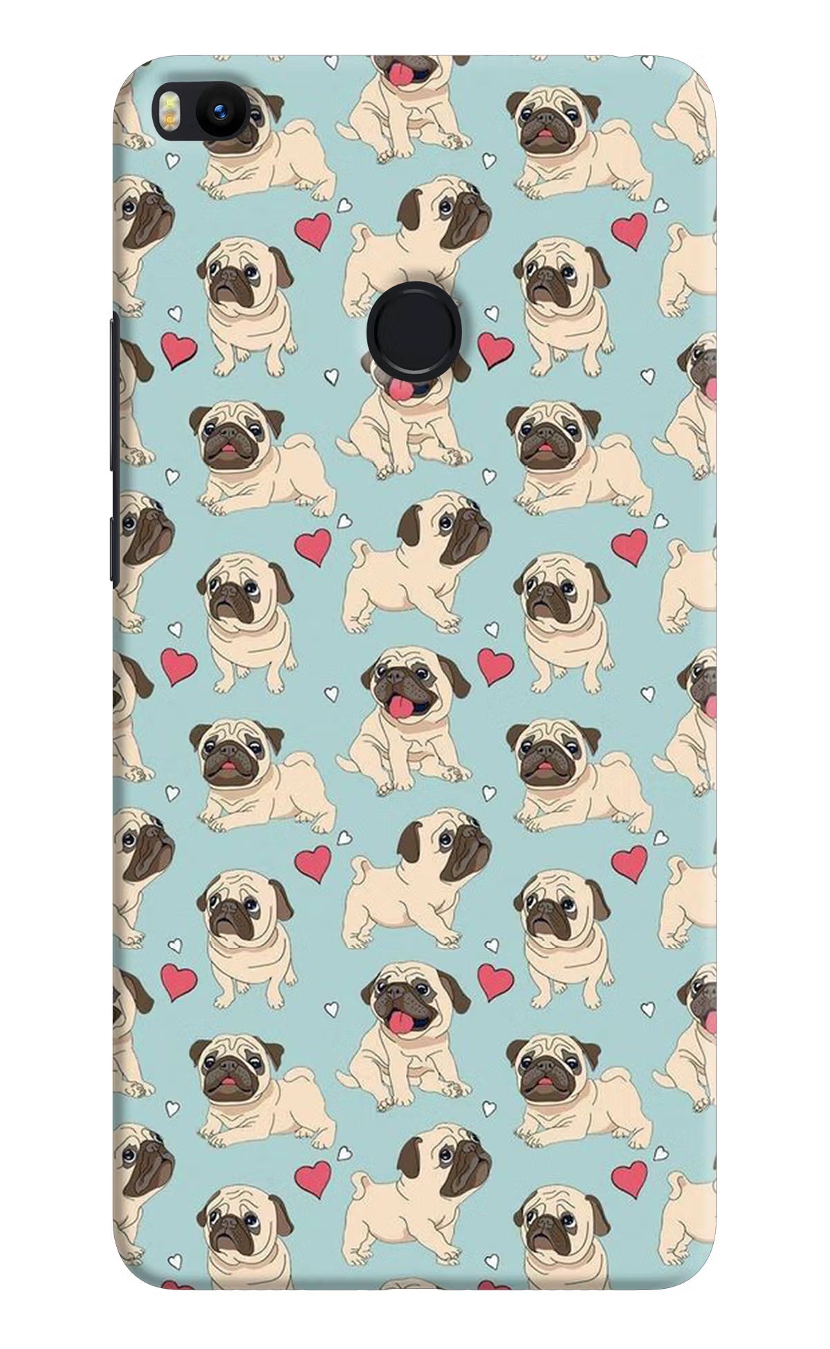 Pug Dog Mi Max 2 Back Cover - Pug Dog Mi Max 2 Hard Case Back Cover by Casekaro Pug Dog Mi Max 2 Hard Case Back Cover by Casekaro