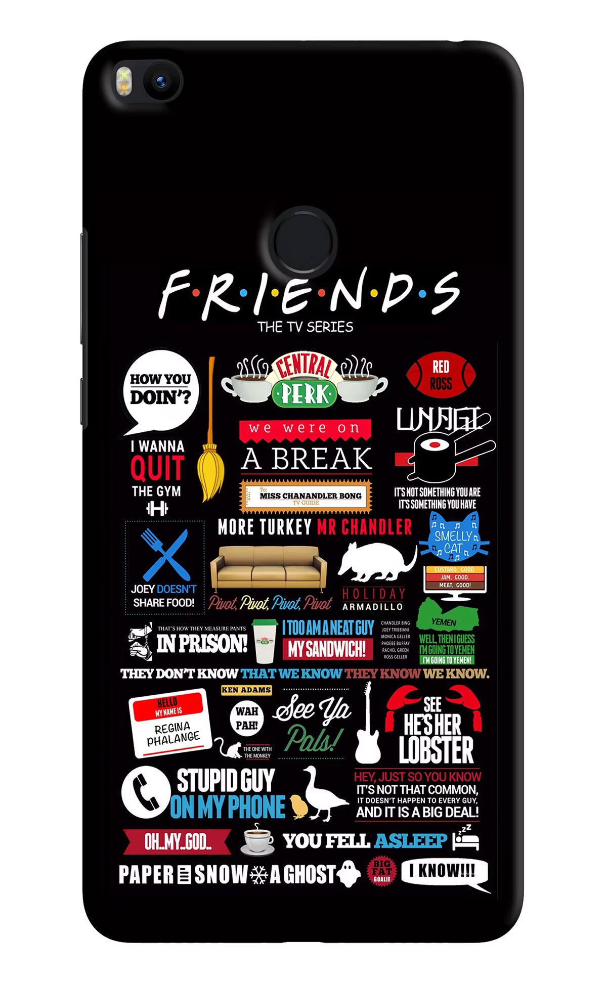 FRIENDS Mi Max 2 Back Cover - FRIENDS Mi Max 2 Hard Case Back Cover by Casekaro FRIENDS Mi Max 2 Hard Case Back Cover by Casekaro
