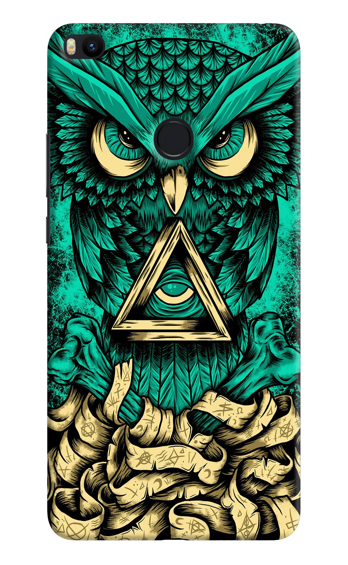 Green Owl Mi Max 2 Back Cover - Green Owl Mi Max 2 Hard Case Back Cover by Casekaro Green Owl Mi Max 2 Hard Case Back Cover by Casekaro