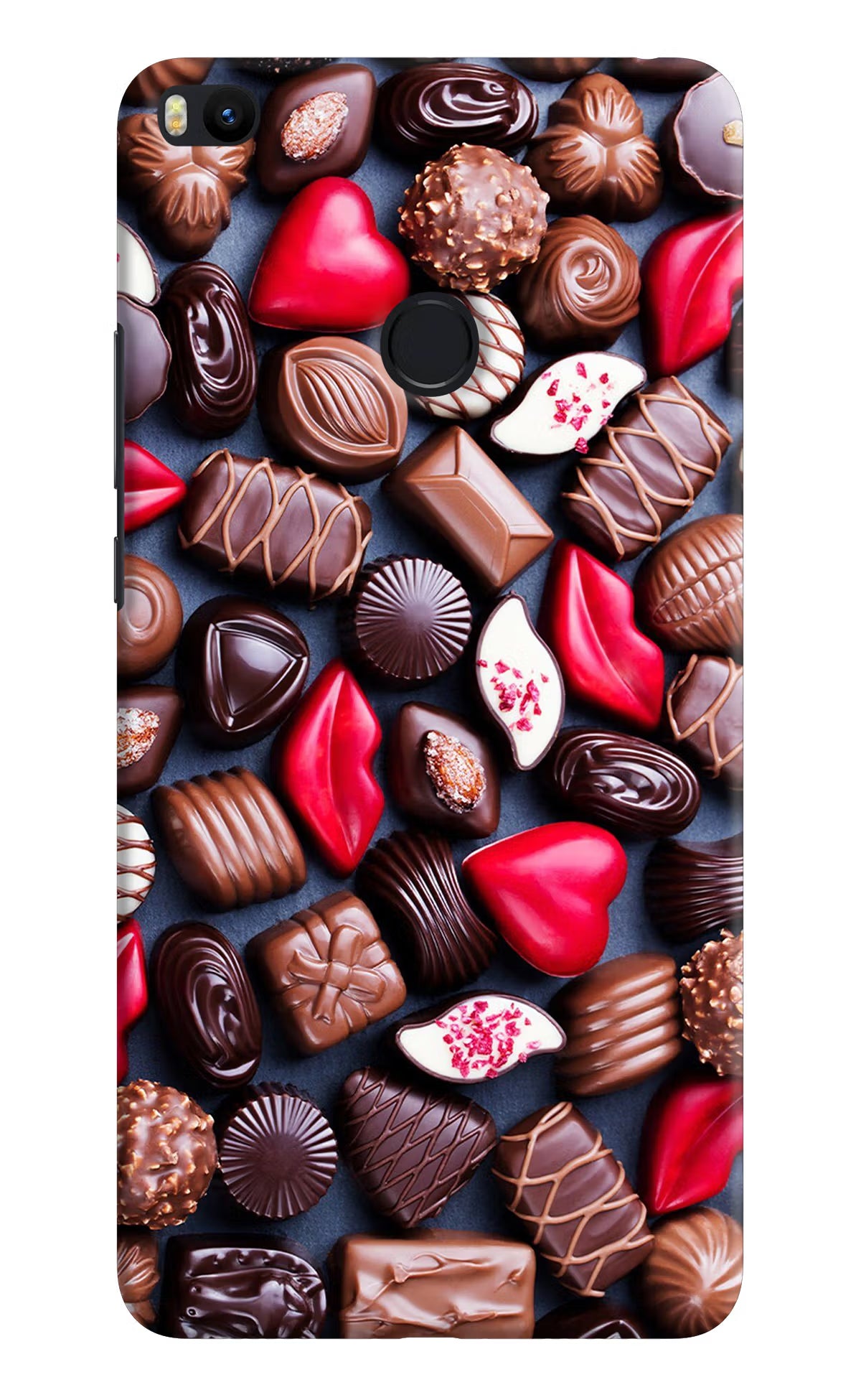 Chocolates Mi Max 2 Back Cover - Chocolates Mi Max 2 Hard Case Back Cover by Casekaro Chocolates Mi Max 2 Hard Case Back Cover by Casekaro
