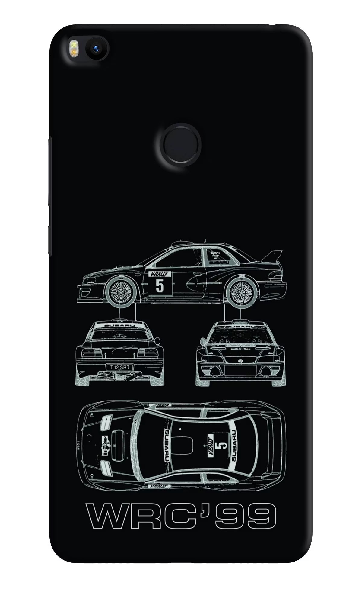 WRC'99 Mi Max 2 Back Cover - WRC'99 Mi Max 2 Hard Case Back Cover by Casekaro WRC'99 Mi Max 2 Hard Case Back Cover by Casekaro