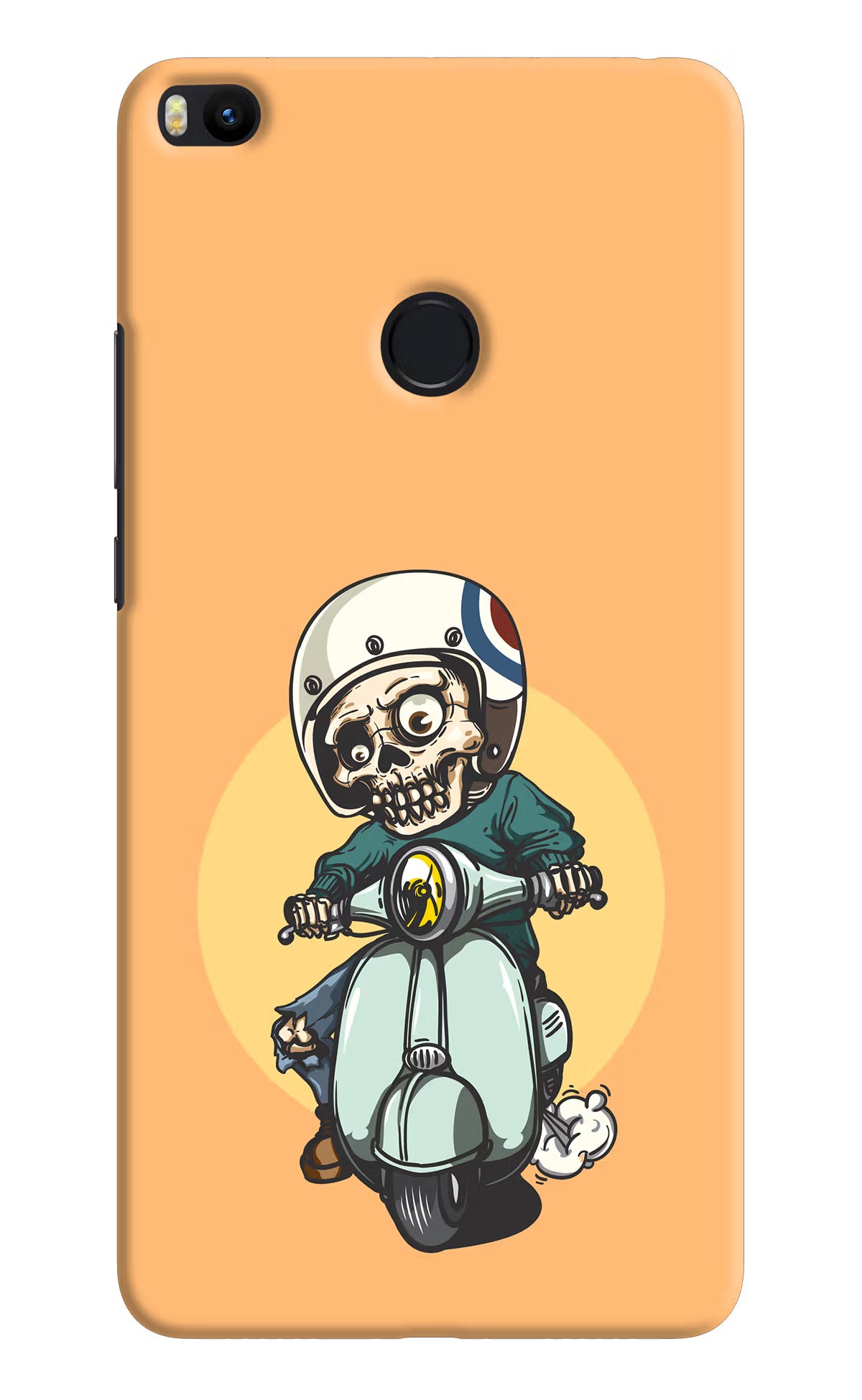 Undead Biker Mi Max 2 Back Cover - Undead Biker Mi Max 2 Hard Case Back Cover by Casekaro Undead Biker Mi Max 2 Hard Case Back Cover by Casekaro