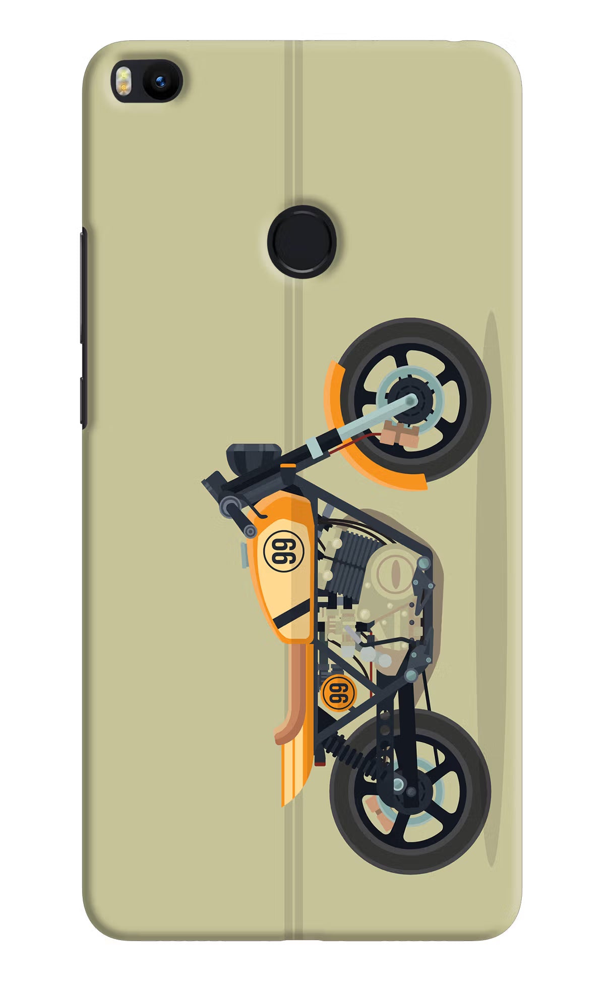 Vertical Speedster Mi Max 2 Back Cover - Vertical Speedster Mi Max 2 Hard Case Back Cover by Casekaro Vertical Speedster Mi Max 2 Hard Case Back Cover by Casekaro