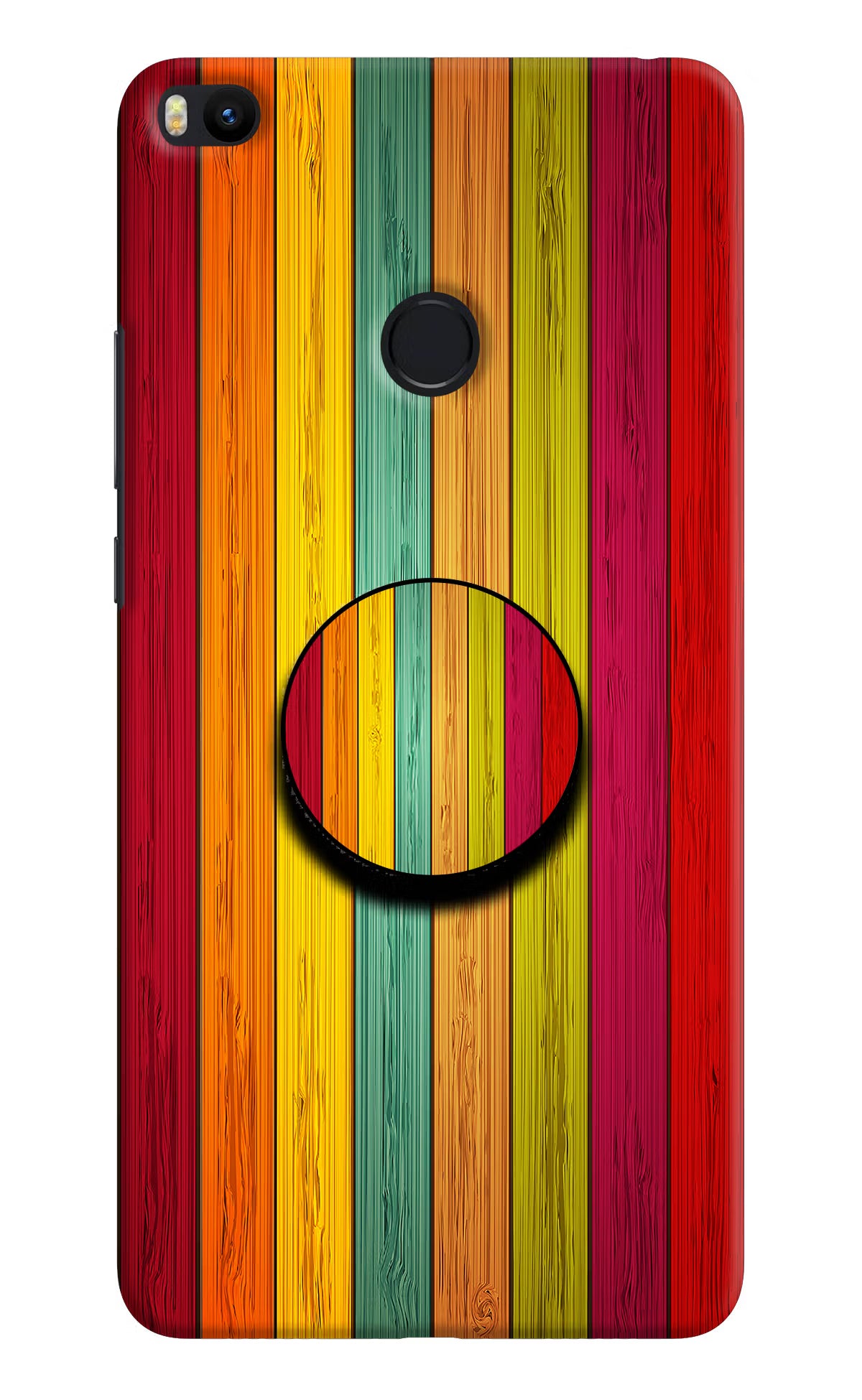 Multicolor Wooden Mi Max 2 Pop Case - Multicolor Wooden Mi Max 2 Pop Case by Casekaro Multicolor Wooden Mi Max 2 Pop Case by Casekaro