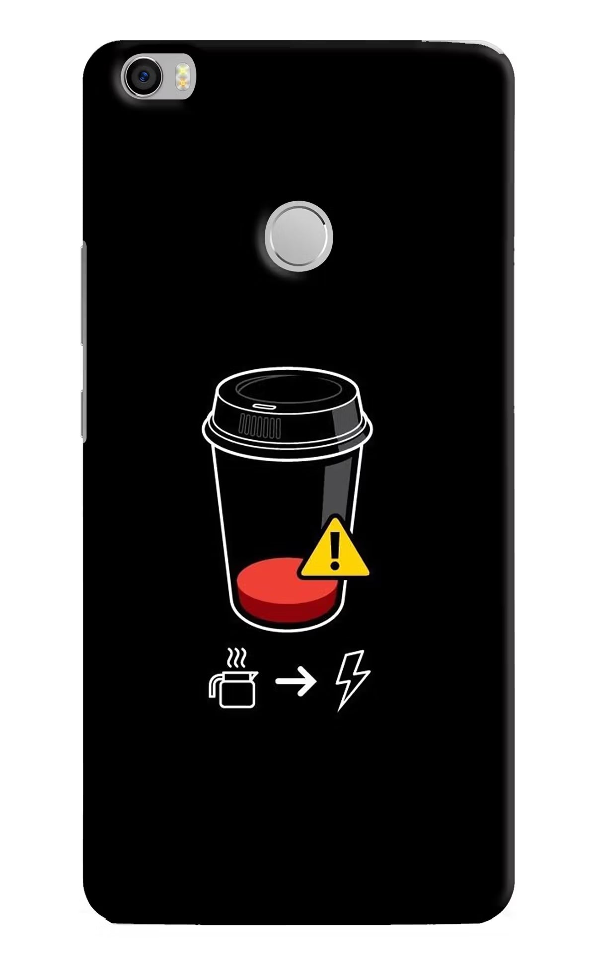 Coffee Mi Max Back Cover - Coffee Mi Max Hard Case Back Cover by Casekaro Coffee Mi Max Hard Case Back Cover by Casekaro