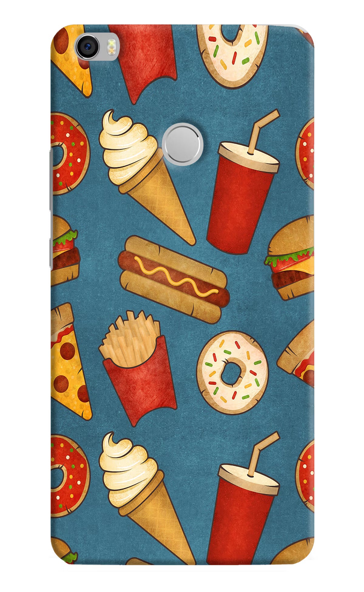 Foodie Mi Max Back Cover - Foodie Mi Max Hard Case Back Cover by Casekaro Foodie Mi Max Hard Case Back Cover by Casekaro