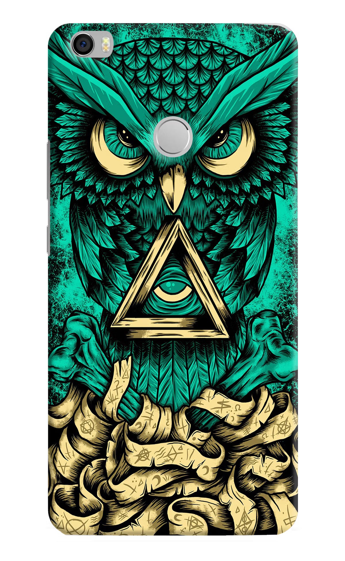 Green Owl Mi Max Back Cover - Green Owl Mi Max Hard Case Back Cover by Casekaro Green Owl Mi Max Hard Case Back Cover by Casekaro