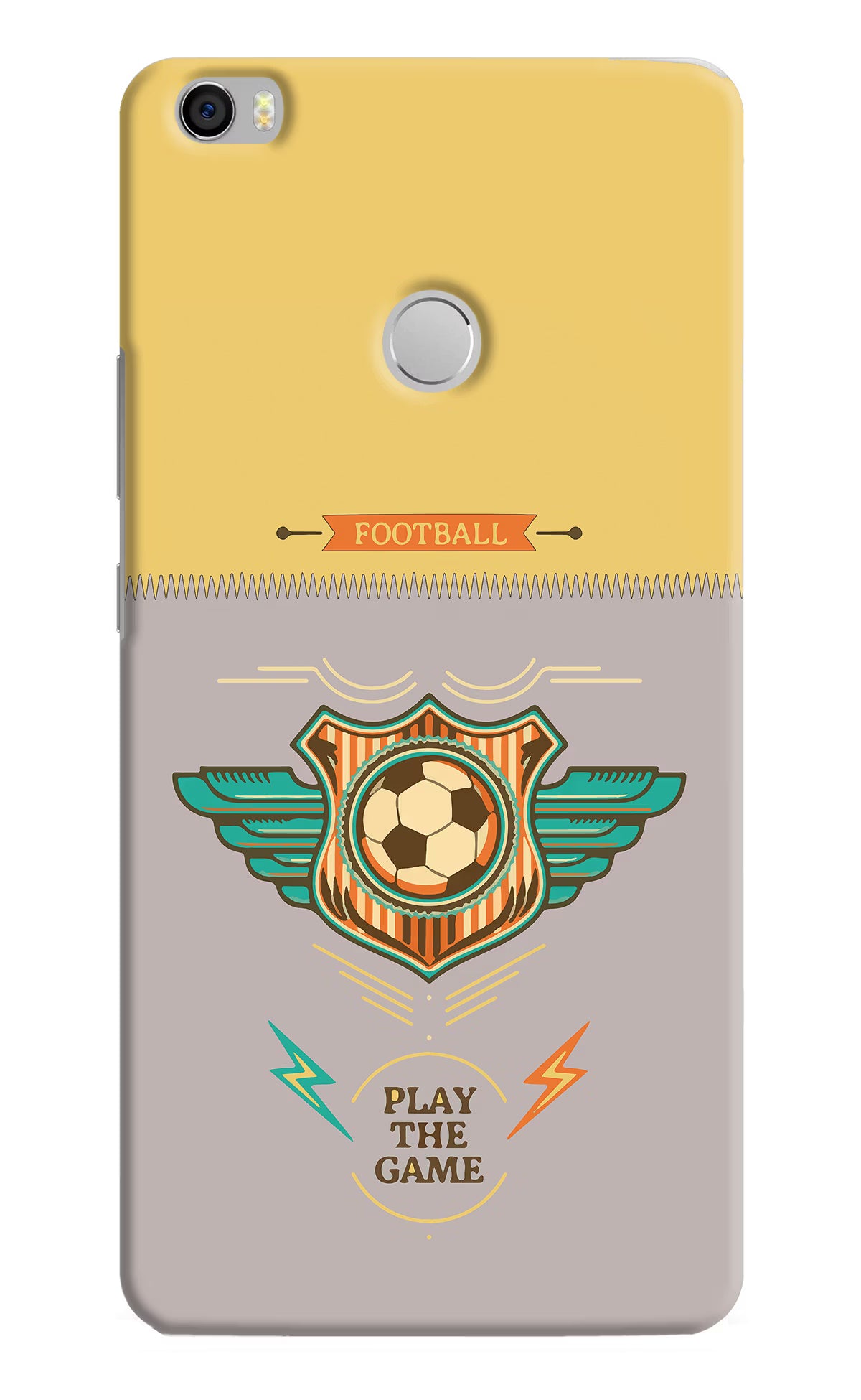 Football Mi Max Back Cover - Football Mi Max Hard Case Back Cover by Casekaro Football Mi Max Hard Case Back Cover by Casekaro