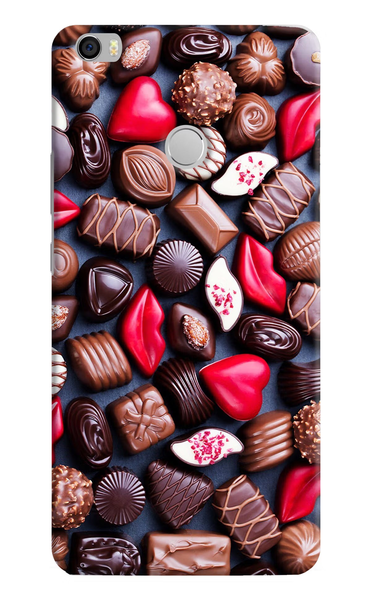 Chocolates Mi Max Back Cover - Chocolates Mi Max Hard Case Back Cover by Casekaro Chocolates Mi Max Hard Case Back Cover by Casekaro