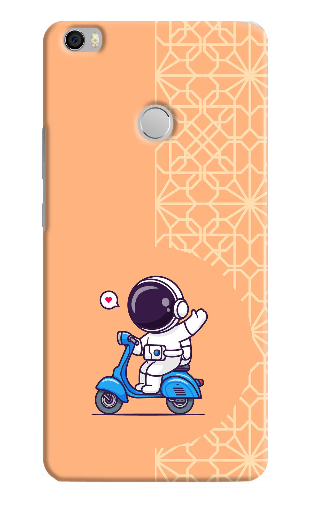 Cute Astronaut Riding Mi Max Back Cover - Cute Astronaut Riding Mi Max Hard Case Back Cover by Casekaro Cute Astronaut Riding Mi Max Hard Case Back Cover by Casekaro