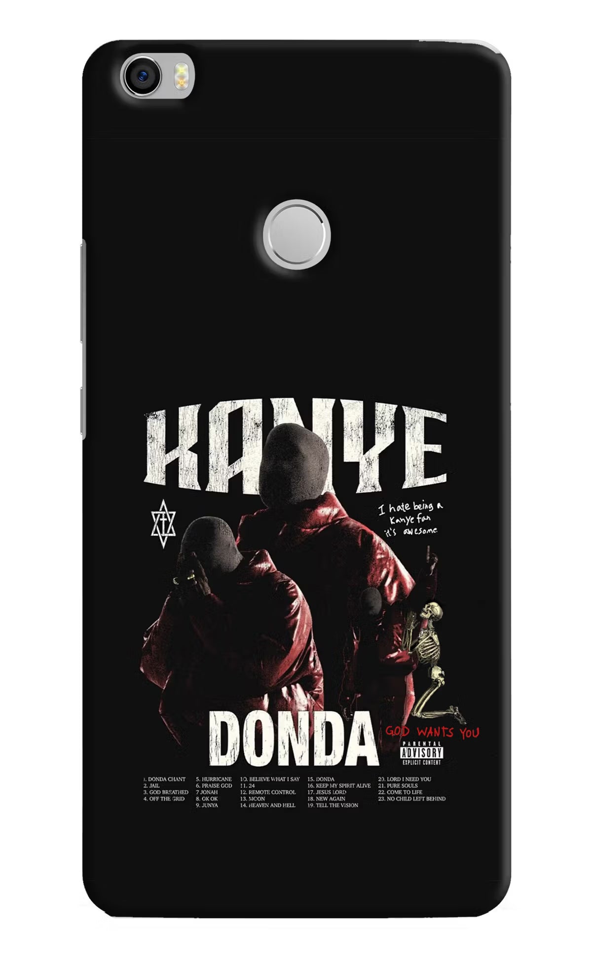 Donda Kanye West Mi Max Back Cover - Donda Kanye West Mi Max Hard Case Back Cover by Casekaro Donda Kanye West Mi Max Hard Case Back Cover by Casekaro