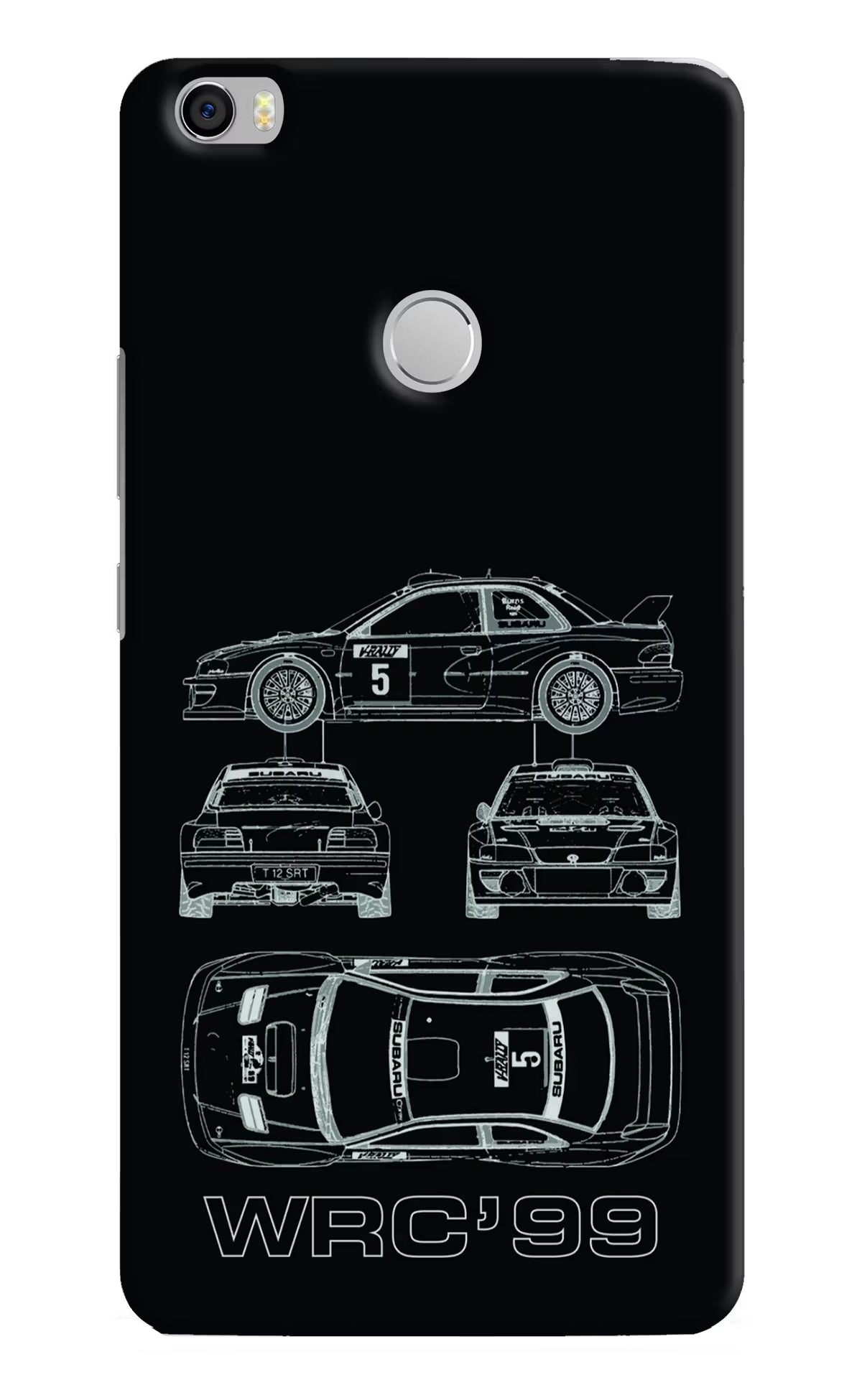 WRC'99 Mi Max Back Cover - WRC'99 Mi Max Hard Case Back Cover by Casekaro WRC'99 Mi Max Hard Case Back Cover by Casekaro