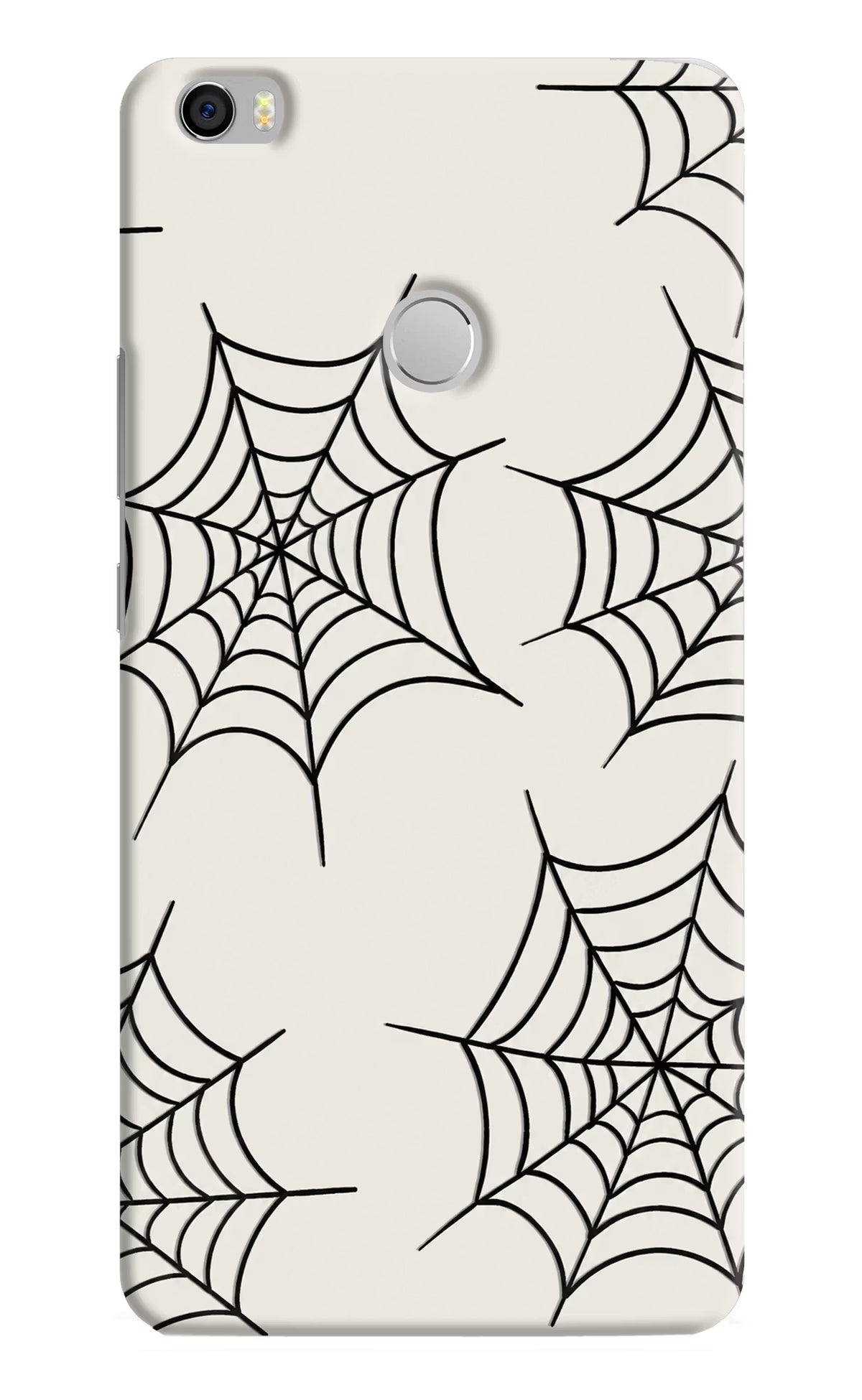Spider Web Mi Max Back Cover - Spider Web Mi Max Hard Case Back Cover by Casekaro Spider Web Mi Max Hard Case Back Cover by Casekaro