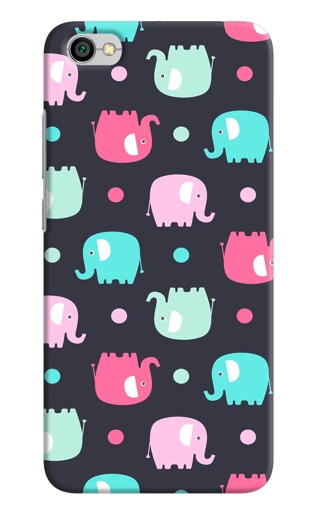 Elephants Redmi Y1 Lite Back Cover - Elephants Redmi Y1 Lite Hard Case Back Cover by Casekaro Elephants Redmi Y1 Lite Hard Case Back Cover by Casekaro
