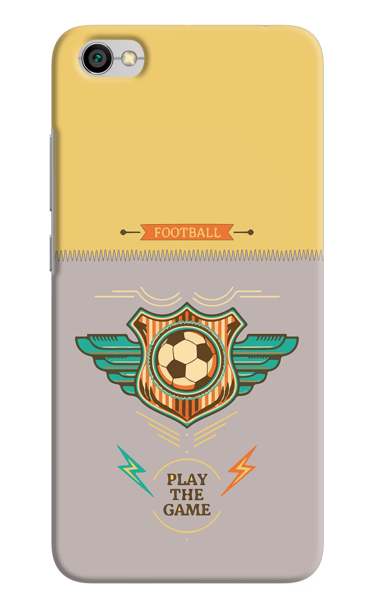 Football Redmi Y1 Lite Back Cover - Football Redmi Y1 Lite Hard Case Back Cover by Casekaro Football Redmi Y1 Lite Hard Case Back Cover by Casekaro