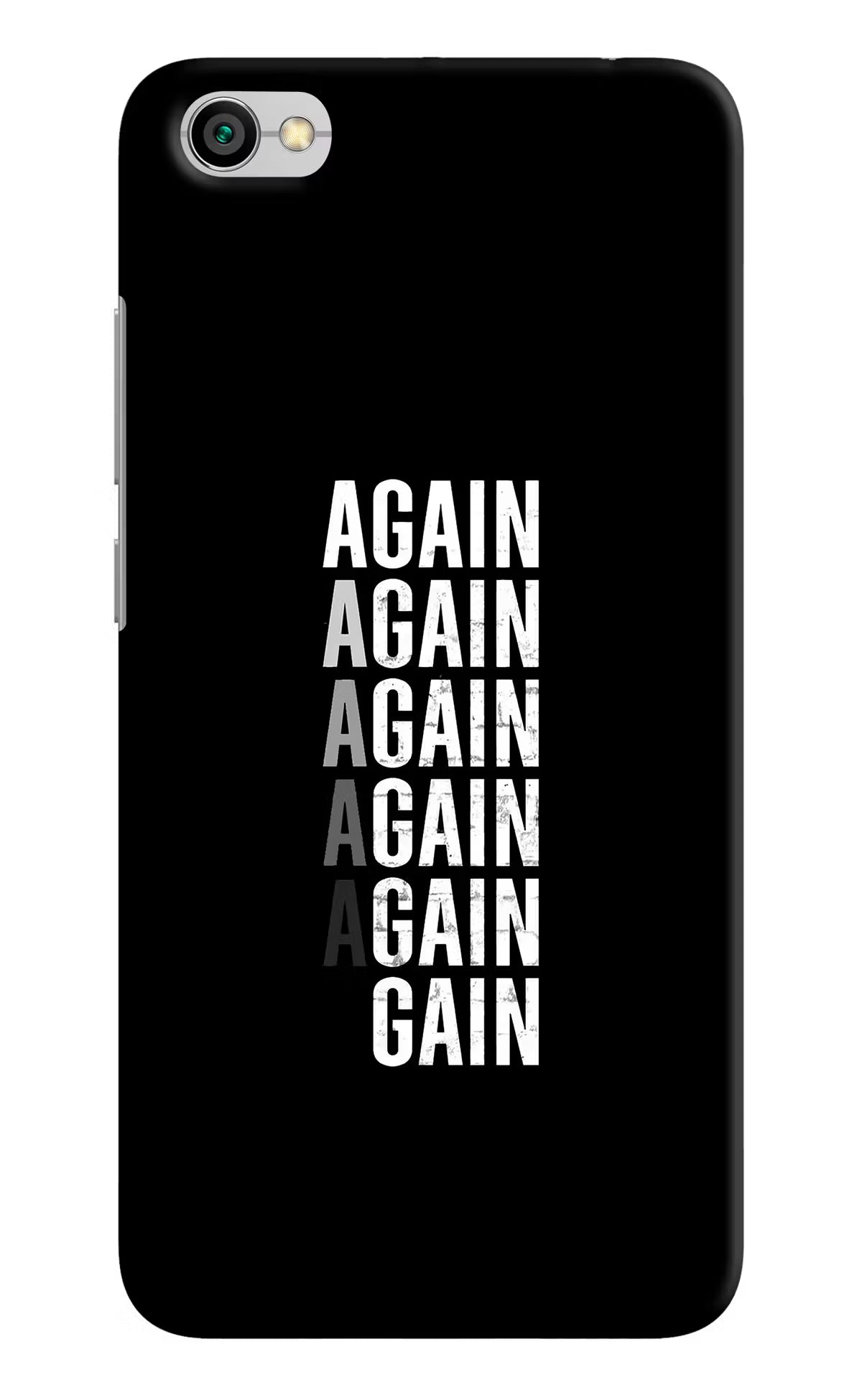Again Again Gain Redmi Y1 Lite Back Cover - Again Again Gain Redmi Y1 Lite Hard Case Back Cover by Casekaro Again Again Gain Redmi Y1 Lite Hard Case Back Cover by Casekaro