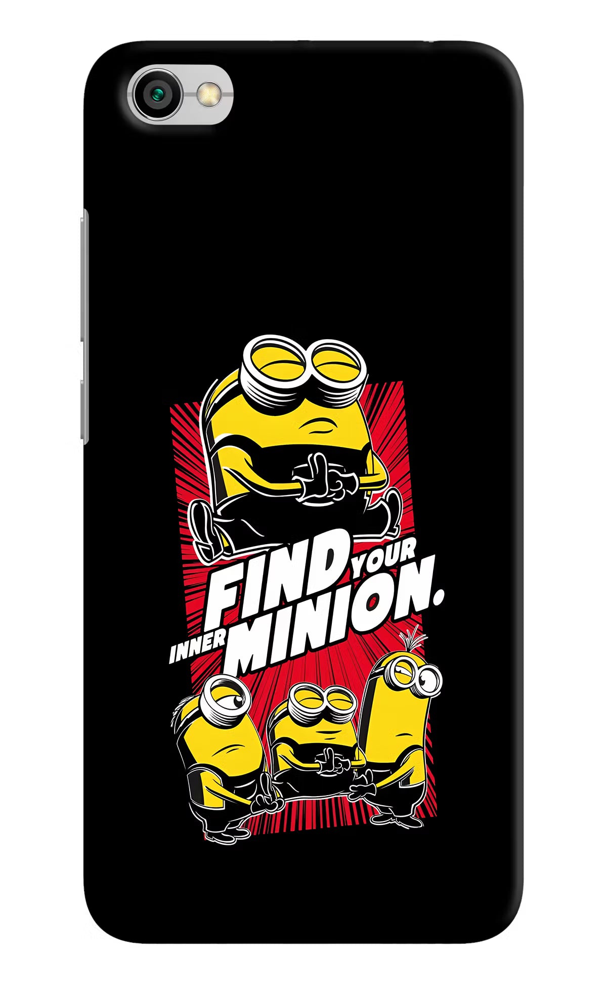Find your inner Minion Redmi Y1 Lite Back Cover - Find your inner Minion Redmi Y1 Lite Hard Case Back Cover by Casekaro Find your inner Minion Redmi Y1 Lite Hard Case Back Cover by Casekaro