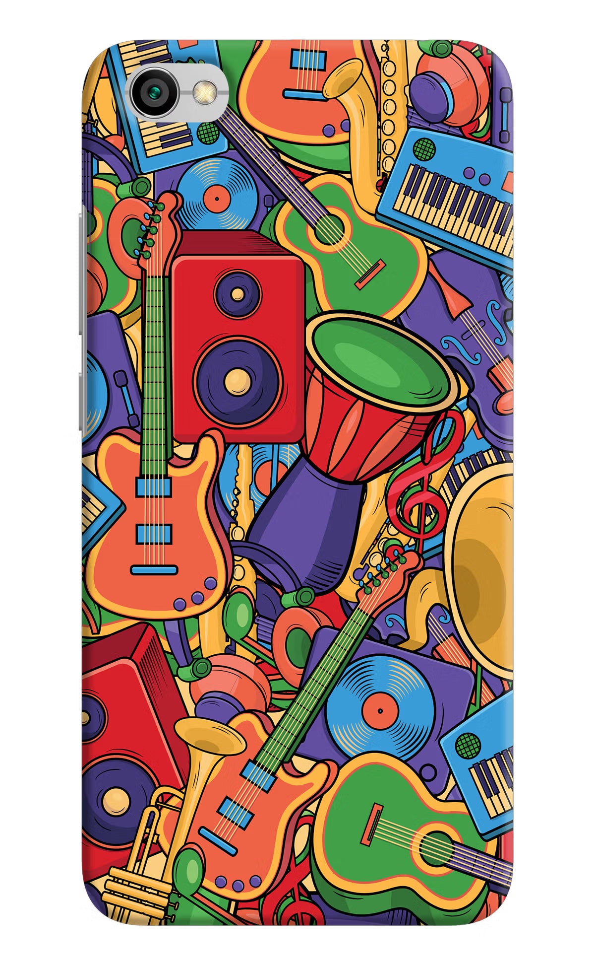 Music Instrument Doodle Redmi Y1 Lite Back Cover - Music Instrument Doodle Redmi Y1 Lite Hard Case Back Cover by Casekaro Music Instrument Doodle Redmi Y1 Lite Hard Case Back Cover by Casekaro