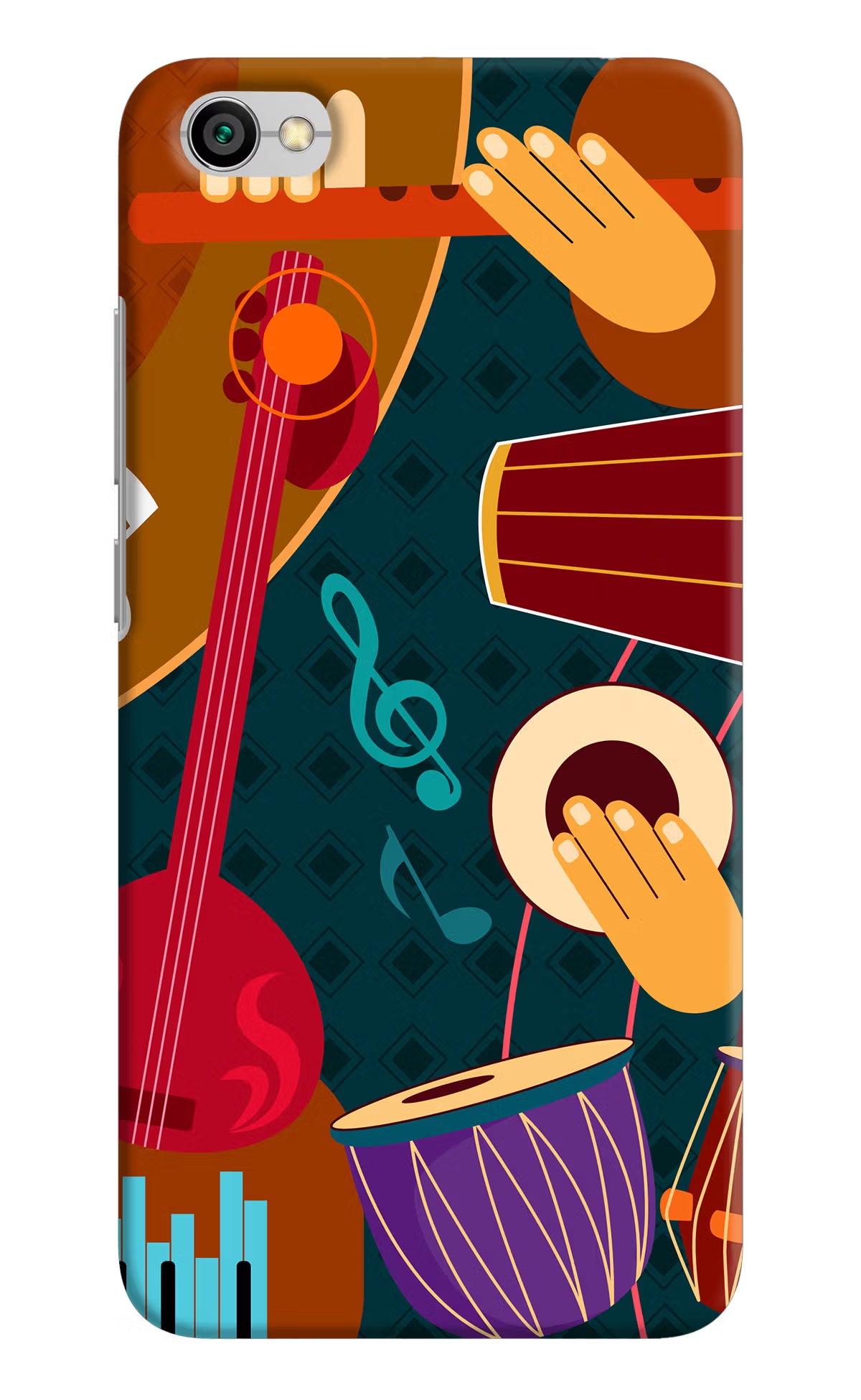Music Instrument Redmi Y1 Lite Back Cover - Music Instrument Redmi Y1 Lite Hard Case Back Cover by Casekaro Music Instrument Redmi Y1 Lite Hard Case Back Cover by Casekaro