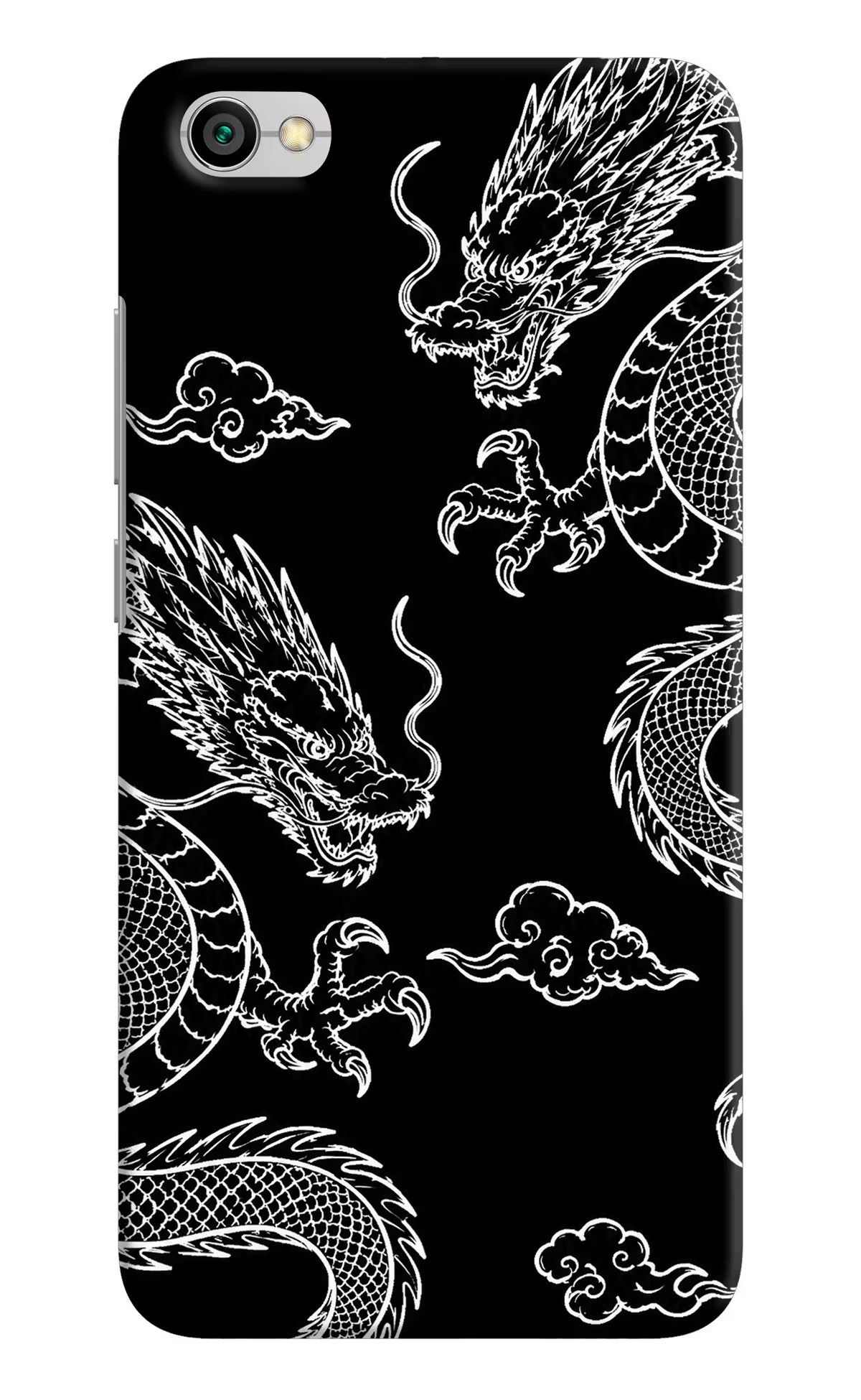 Twin Dragons Redmi Y1 Lite Back Cover - Twin Dragons Redmi Y1 Lite Hard Case Back Cover by Casekaro Twin Dragons Redmi Y1 Lite Hard Case Back Cover by Casekaro