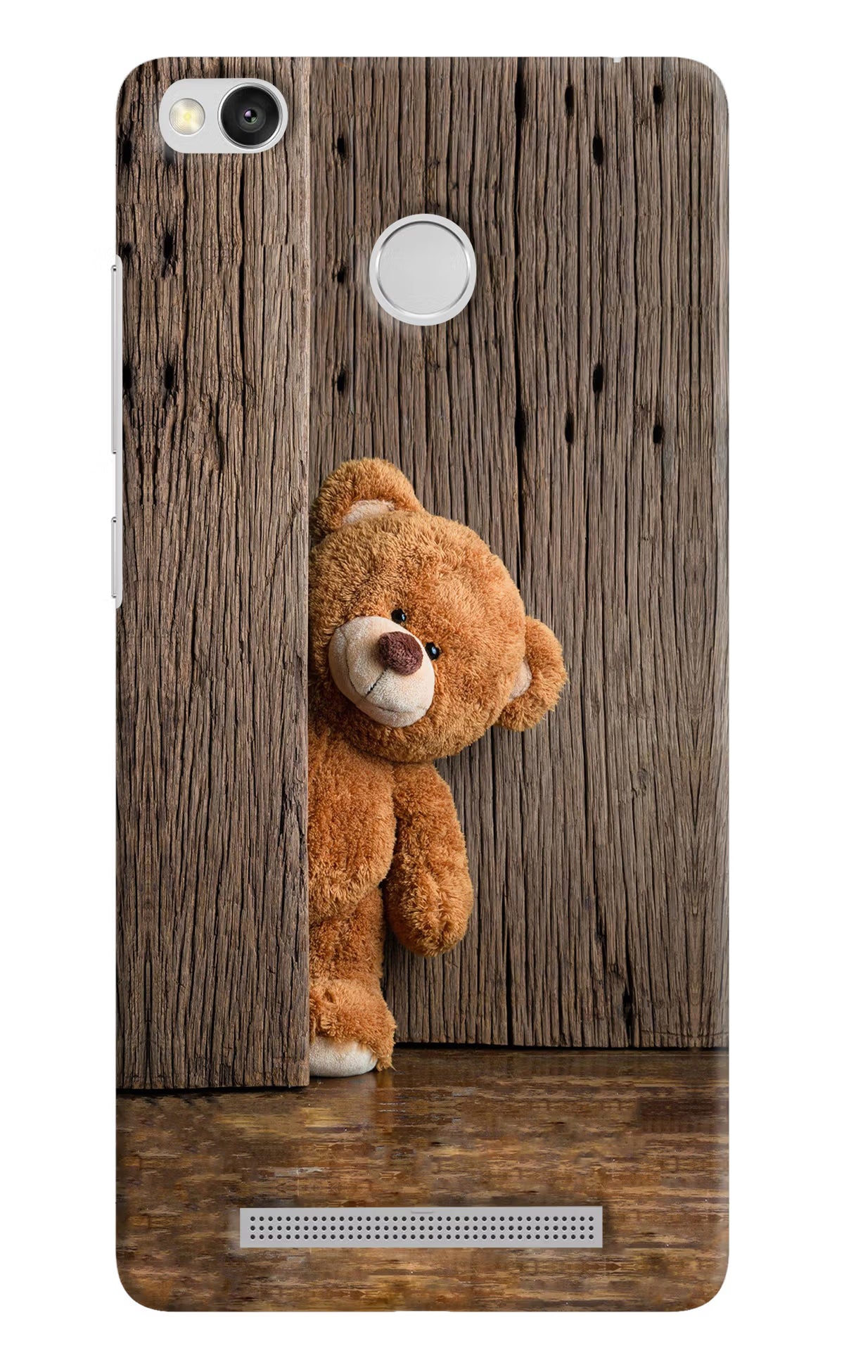 Teddy Wooden Redmi 3S Prime Back Cover - Teddy Wooden Redmi 3S Prime Hard Case Back Cover by Casekaro Teddy Wooden Redmi 3S Prime Hard Case Back Cover by Casekaro
