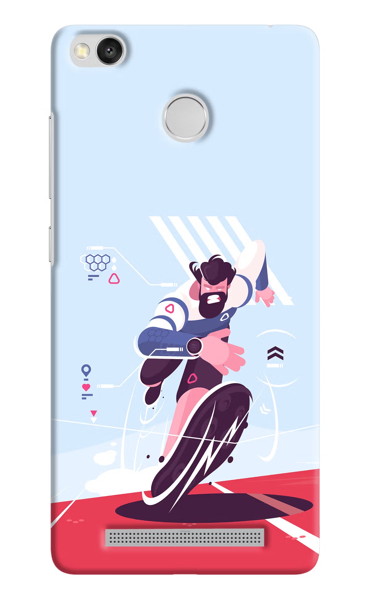 Run Pro Redmi 3S Prime Back Cover - Run Pro Redmi 3S Prime Hard Case Back Cover by Casekaro Run Pro Redmi 3S Prime Hard Case Back Cover by Casekaro