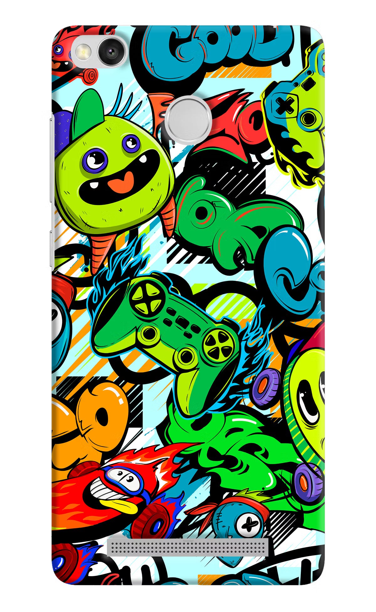 Game Doodle Redmi 3S Prime Back Cover - Game Doodle Redmi 3S Prime Hard Case Back Cover by Casekaro Game Doodle Redmi 3S Prime Hard Case Back Cover by Casekaro