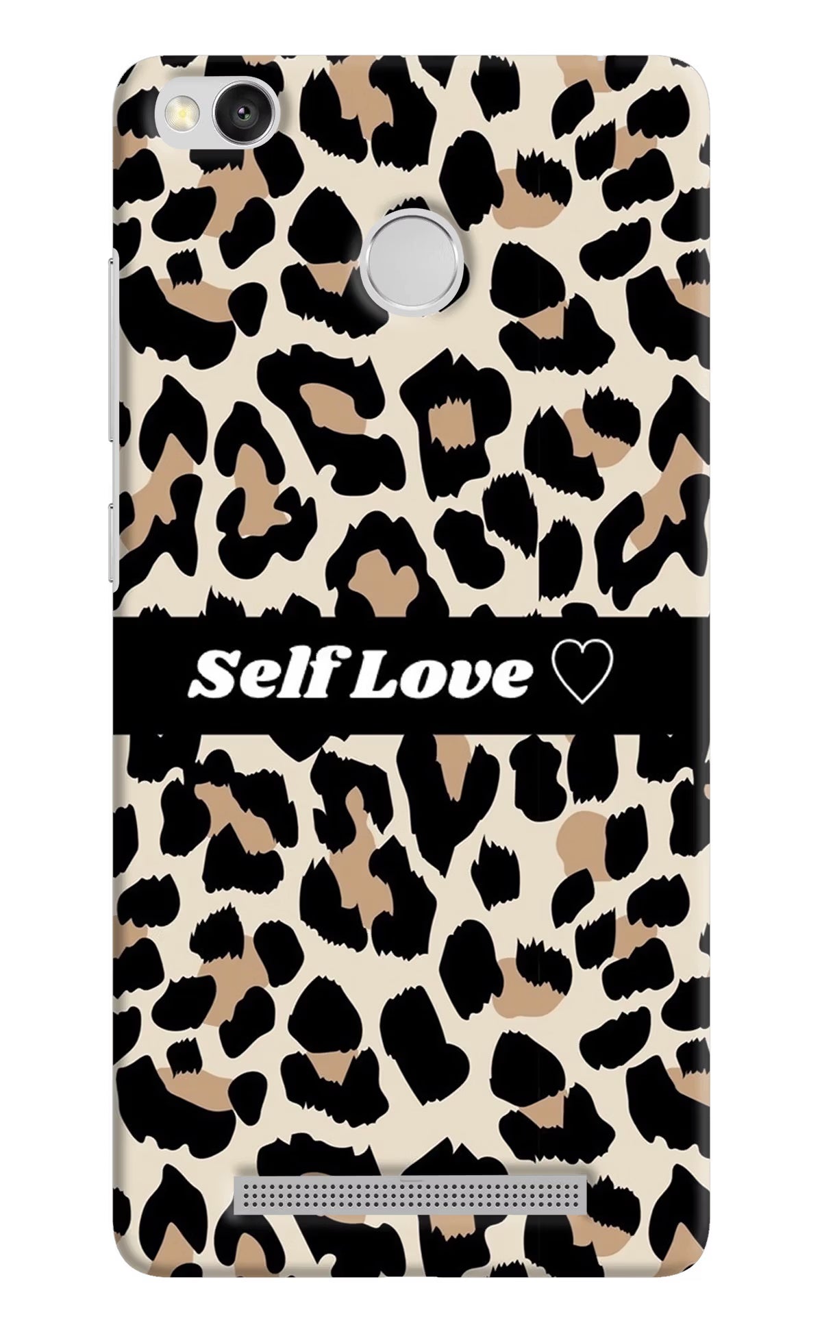 Leopard Print Self Love Redmi 3S Prime Back Cover - Leopard Print Self Love Redmi 3S Prime Hard Case Back Cover by Casekaro Leopard Print Self Love Redmi 3S Prime Hard Case Back Cover by Casekaro