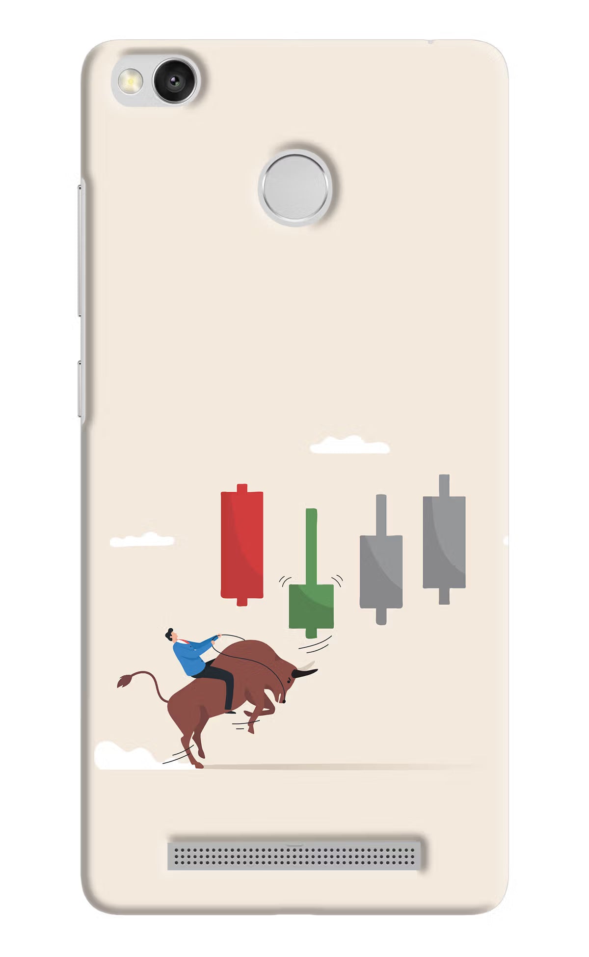 Bull Trading Momentum Redmi 3S Prime Back Cover - Bull Trading Momentum Redmi 3S Prime Hard Case Back Cover by Casekaro Bull Trading Momentum Redmi 3S Prime Hard Case Back Cover by Casekaro