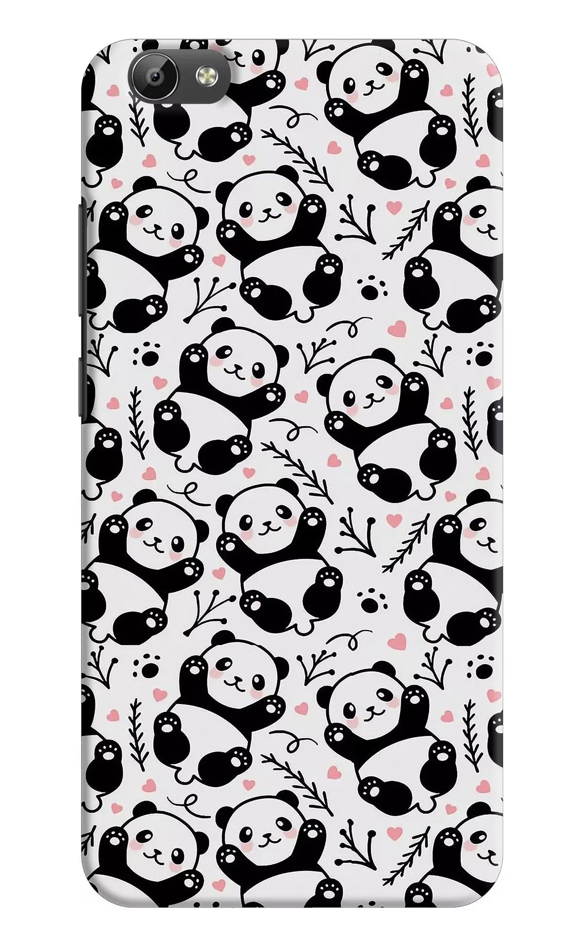Cute Panda Vivo Y66 Back Cover - Cute Panda Vivo Y66 Hard Case Back Cover by Casekaro Cute Panda Vivo Y66 Hard Case Back Cover by Casekaro
