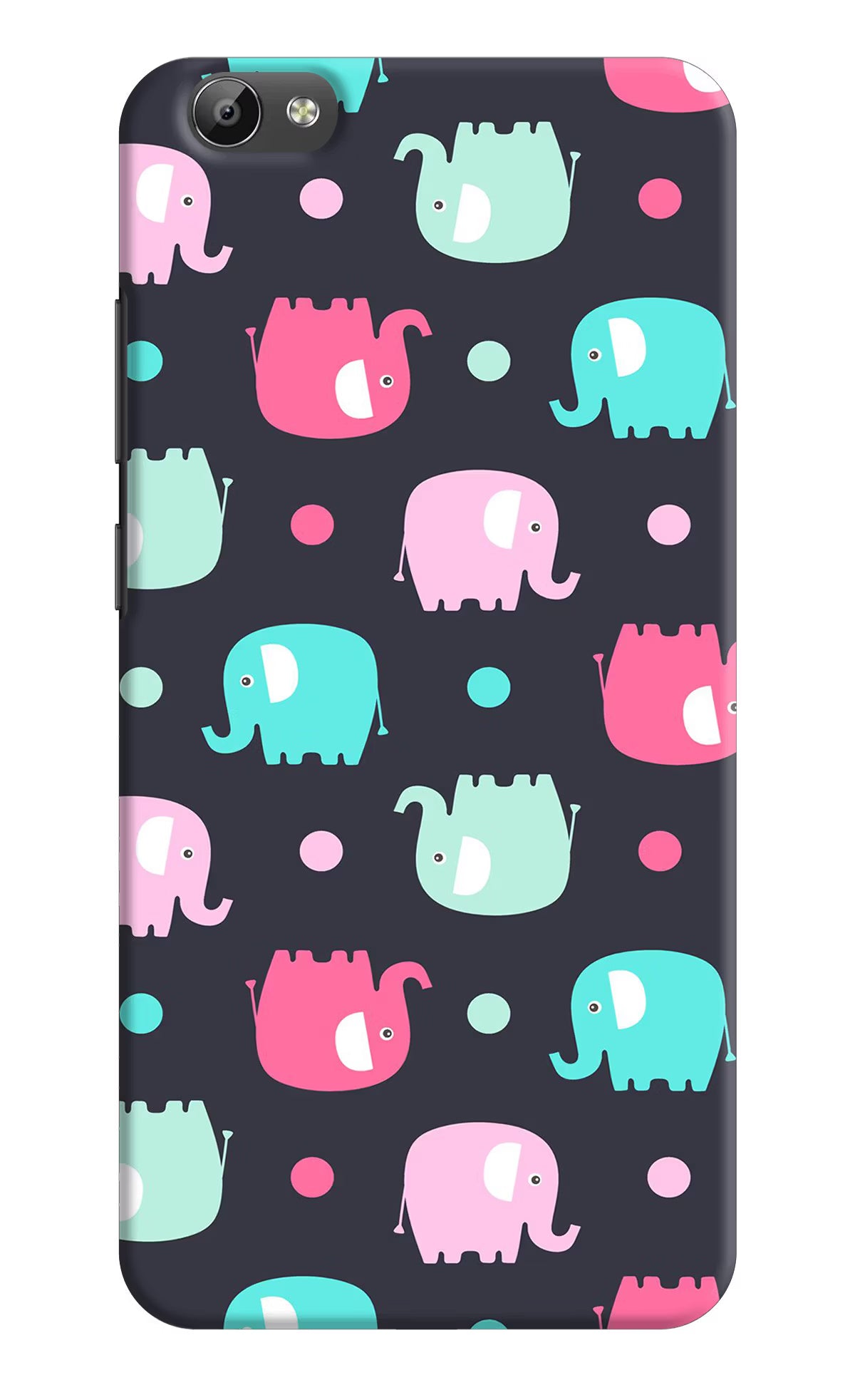 Elephants Vivo Y66 Back Cover - Elephants Vivo Y66 Hard Case Back Cover by Casekaro Elephants Vivo Y66 Hard Case Back Cover by Casekaro