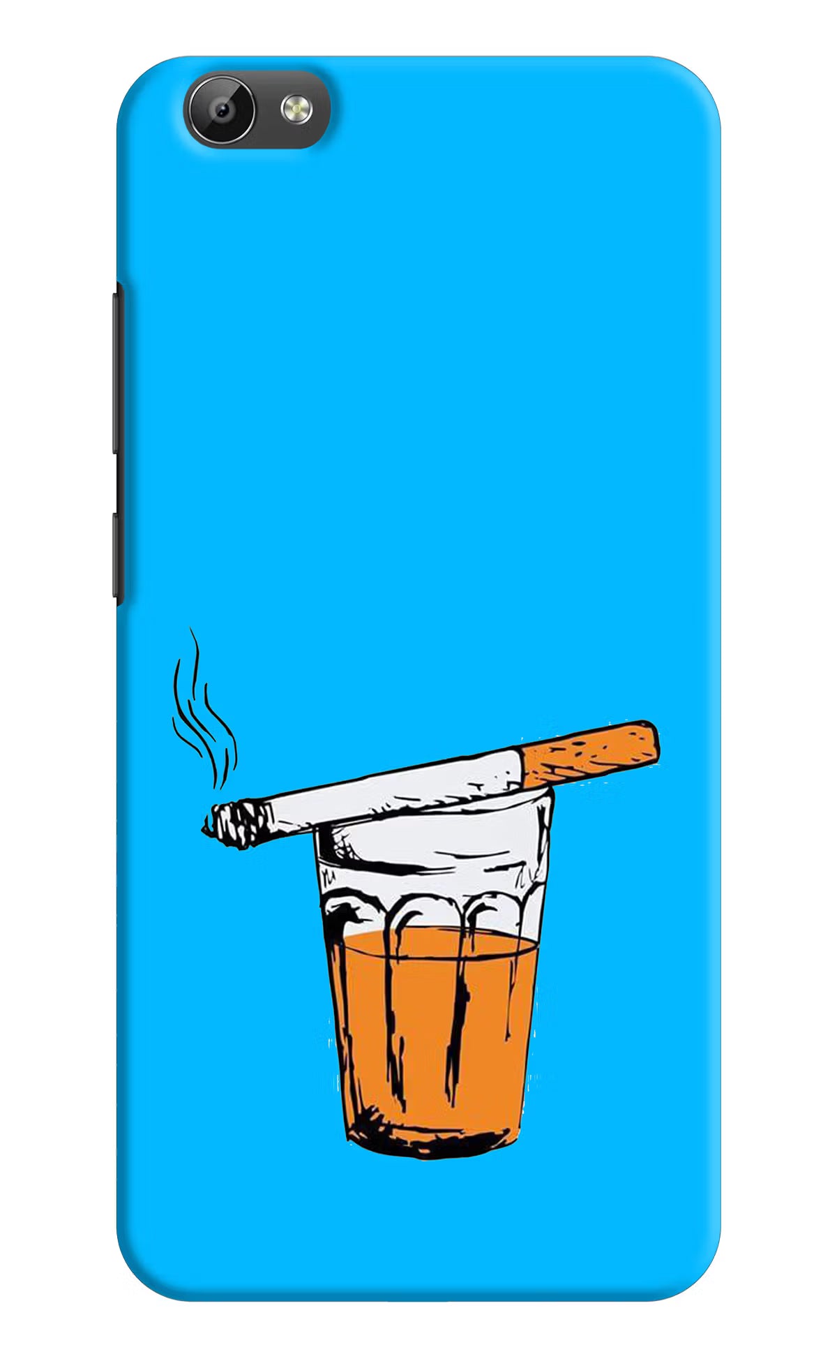 Chai Sutta Vivo Y66 Back Cover - Chai Sutta Vivo Y66 Hard Case Back Cover by Casekaro Chai Sutta Vivo Y66 Hard Case Back Cover by Casekaro