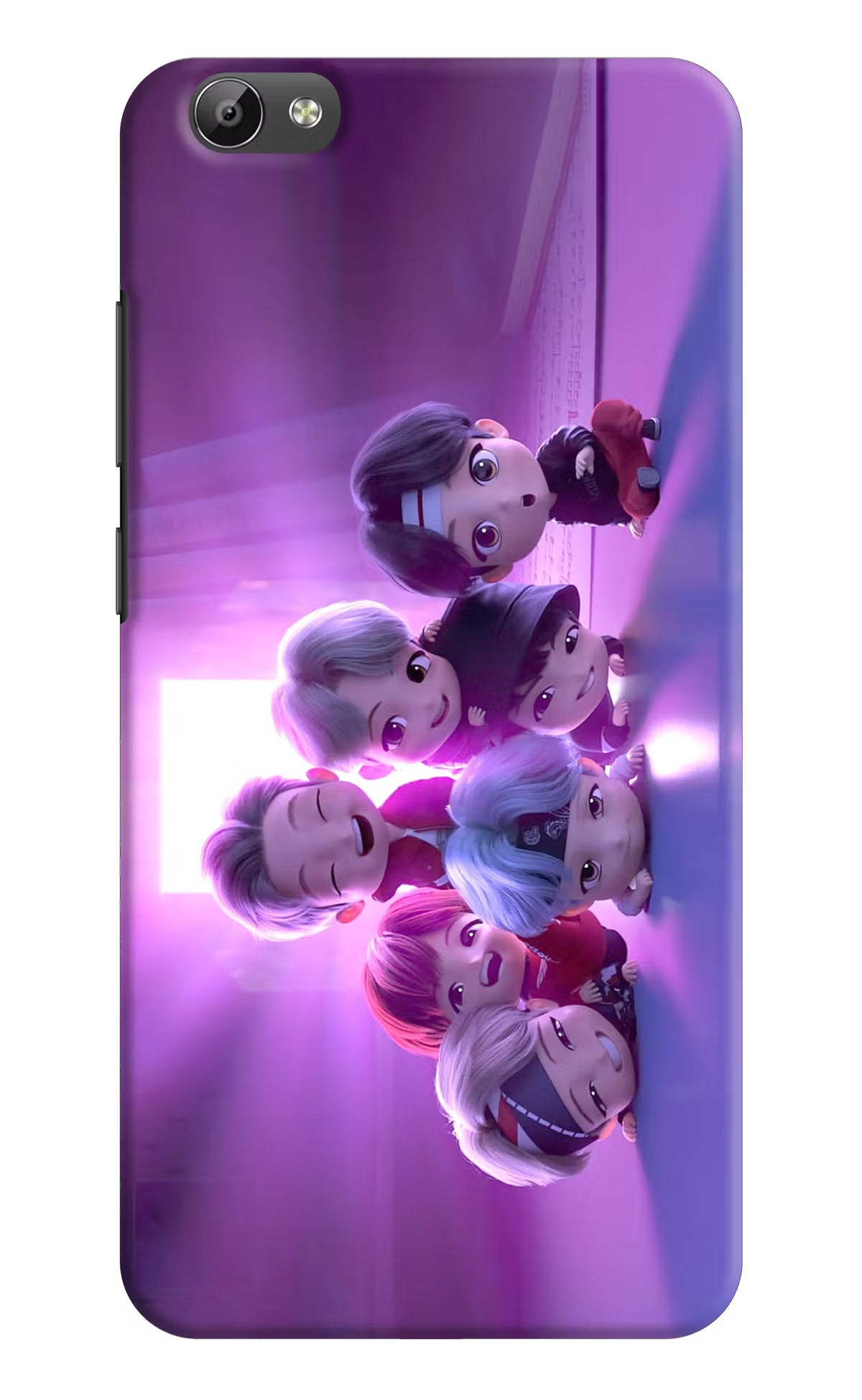 BTS Chibi Vivo Y66 Back Cover - BTS Chibi Vivo Y66 Hard Case Back Cover by Casekaro BTS Chibi Vivo Y66 Hard Case Back Cover by Casekaro