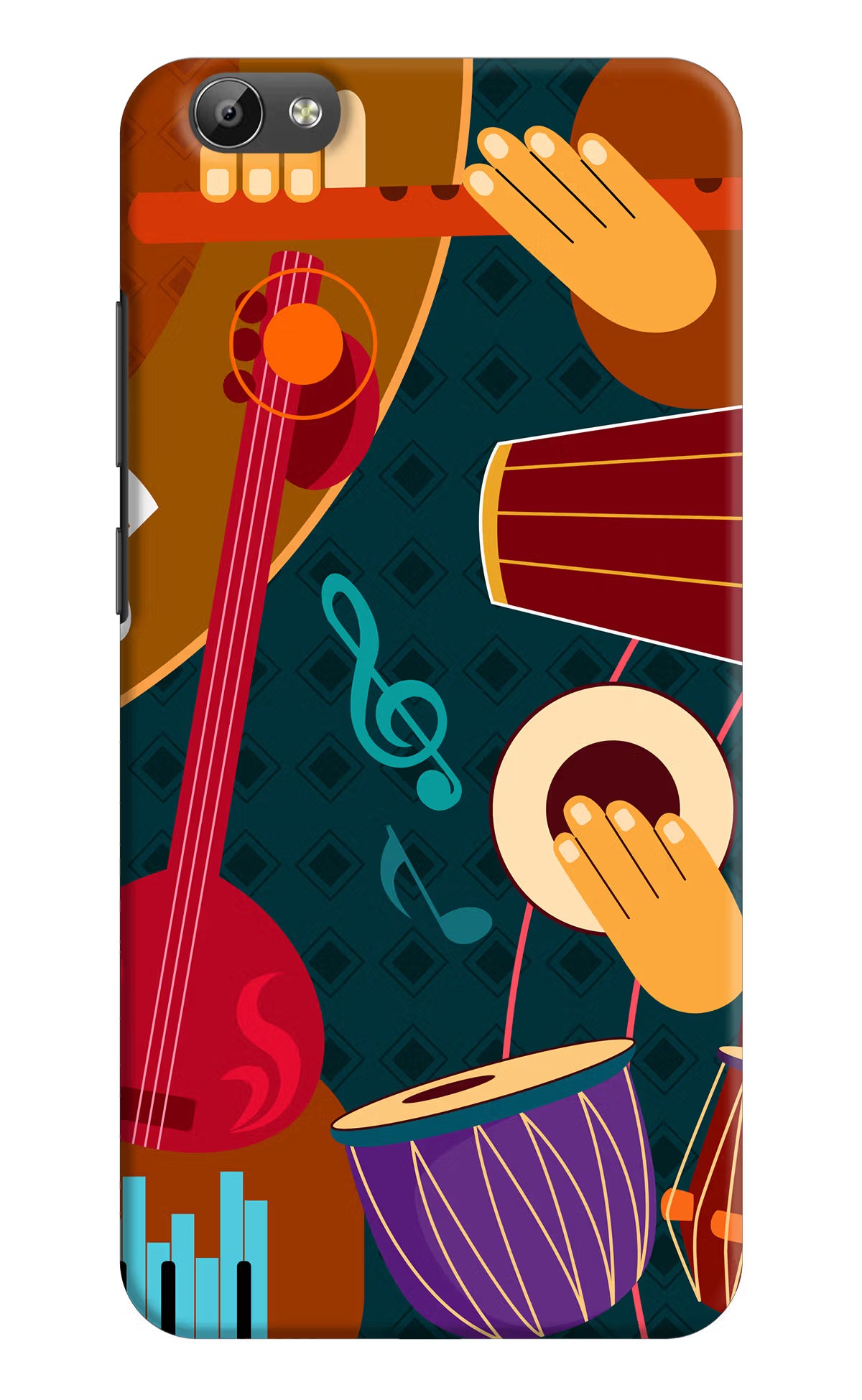 Music Instrument Vivo Y66 Back Cover - Music Instrument Vivo Y66 Hard Case Back Cover by Casekaro Music Instrument Vivo Y66 Hard Case Back Cover by Casekaro