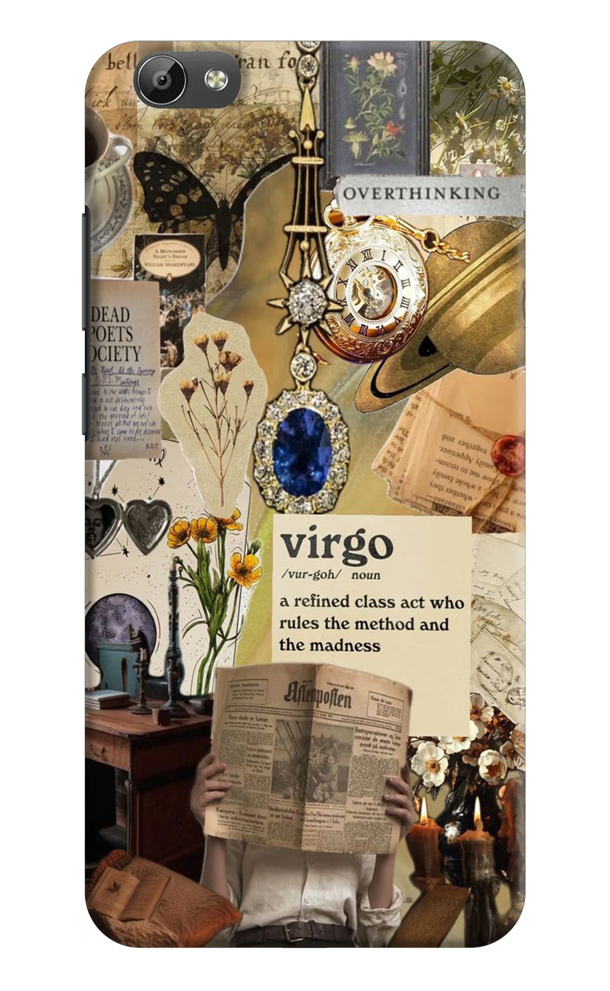 Virgo Zodiac Vivo Y66 Back Cover - Virgo Zodiac Vivo Y66 Hard Case Back Cover by Casekaro Virgo Zodiac Vivo Y66 Hard Case Back Cover by Casekaro