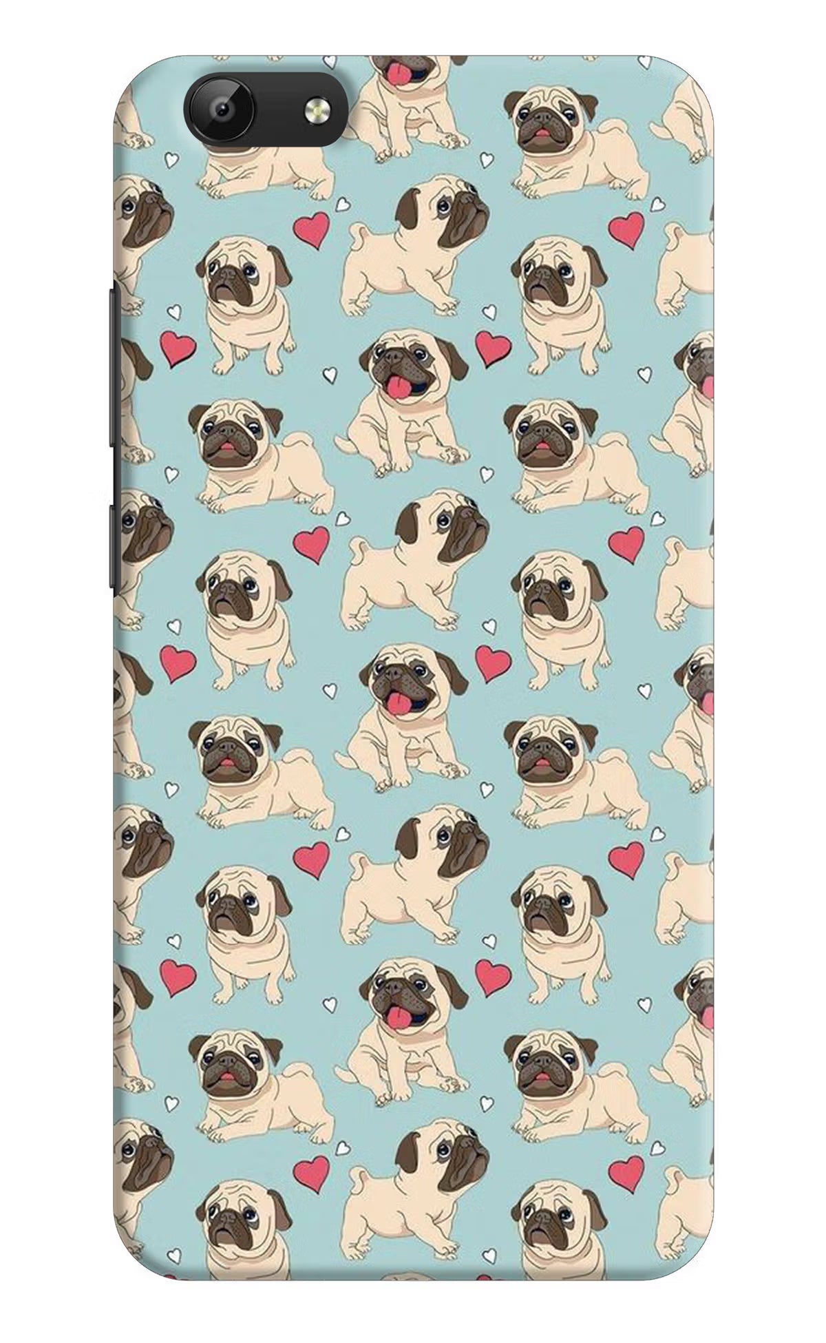 Pug Dog Vivo Y69 Back Cover - Pug Dog Vivo Y69 Hard Case Back Cover by Casekaro Pug Dog Vivo Y69 Hard Case Back Cover by Casekaro