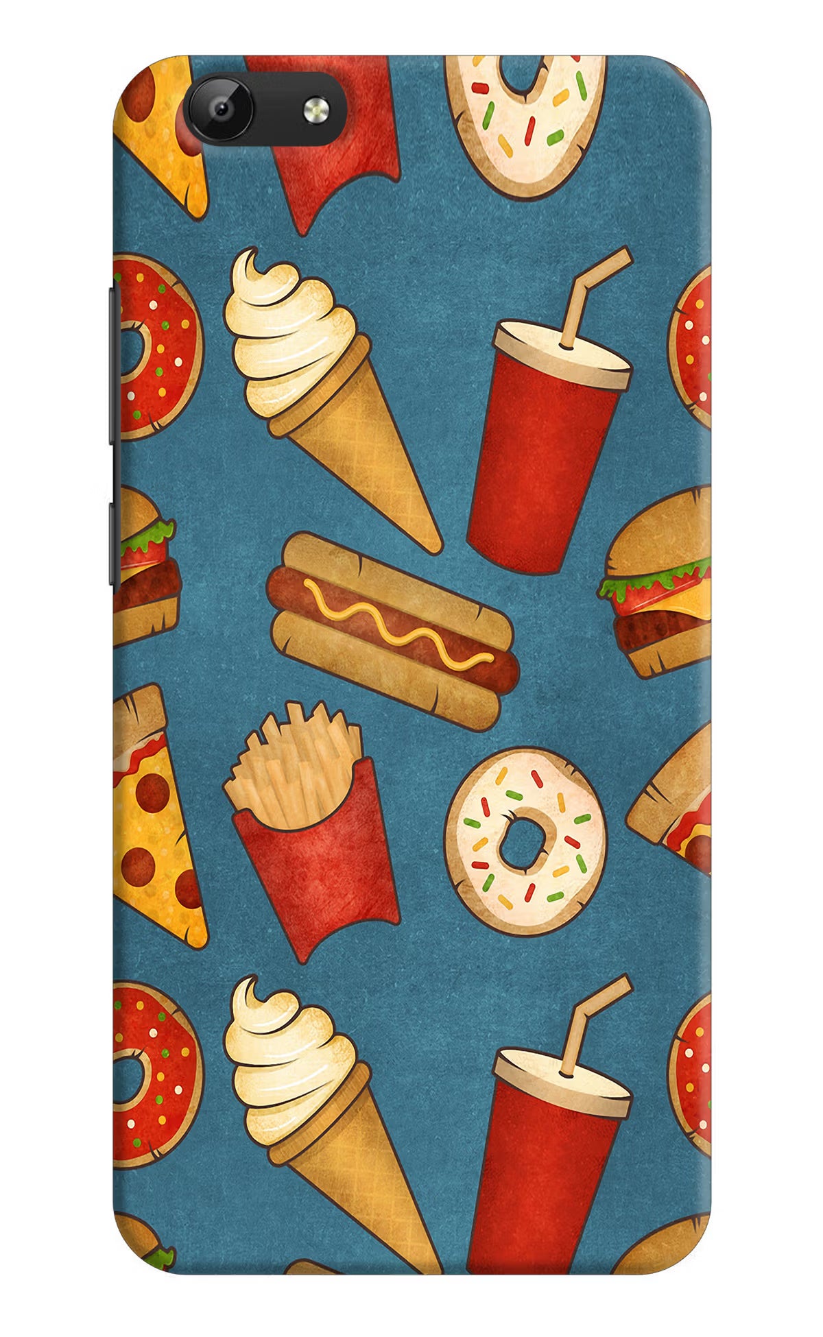 Foodie Vivo Y69 Back Cover - Foodie Vivo Y69 Hard Case Back Cover by Casekaro Foodie Vivo Y69 Hard Case Back Cover by Casekaro