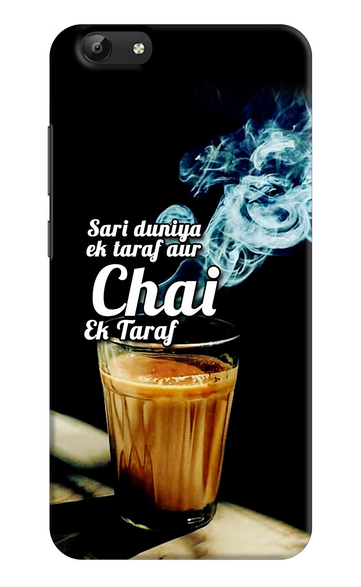Chai Ek Taraf Quote Vivo Y69 Back Cover - Chai Ek Taraf Quote Vivo Y69 Hard Case Back Cover by Casekaro Chai Ek Taraf Quote Vivo Y69 Hard Case Back Cover by Casekaro