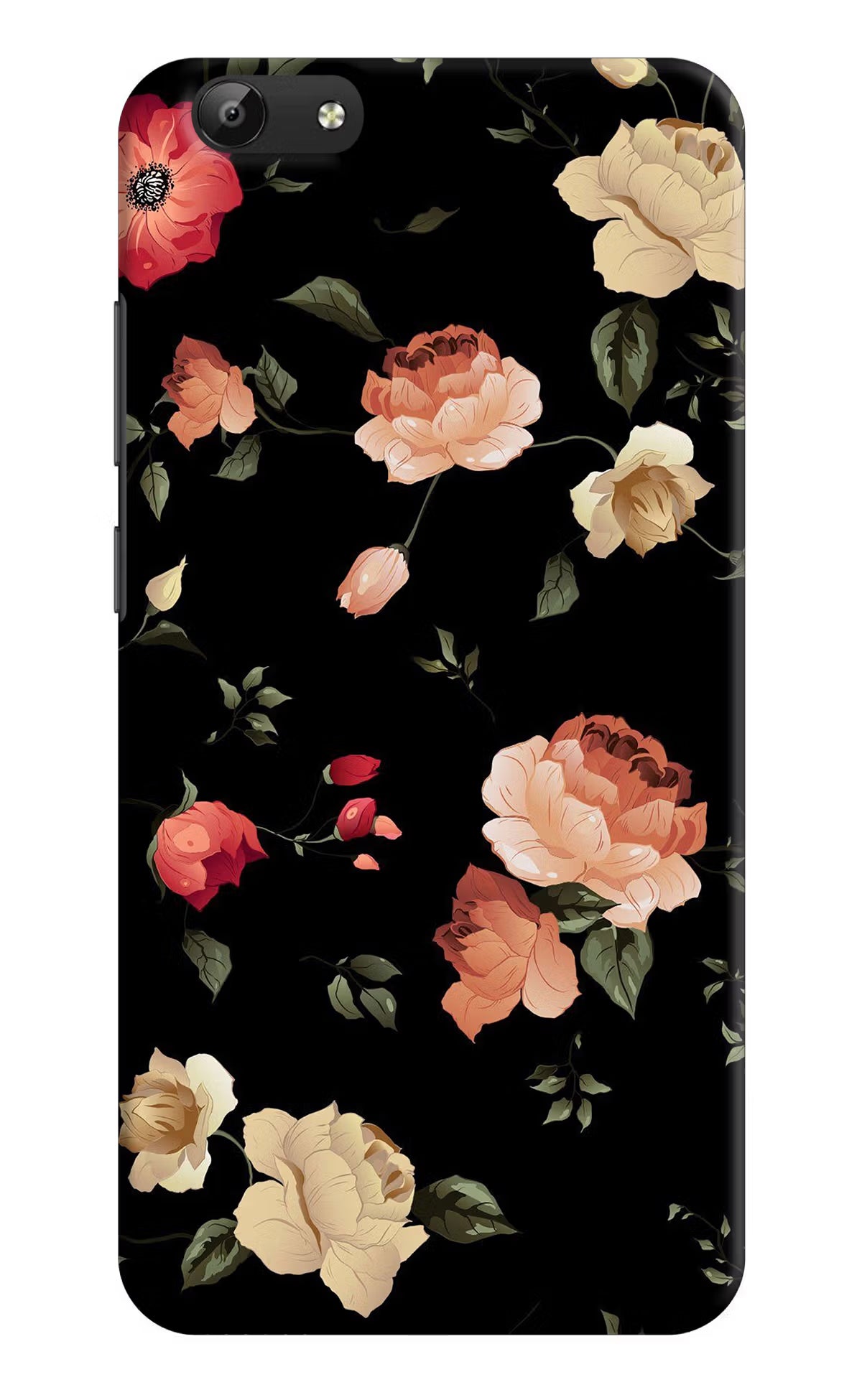 Flowers Vivo Y69 Back Cover - Flowers Vivo Y69 Hard Case Back Cover by Casekaro Flowers Vivo Y69 Hard Case Back Cover by Casekaro