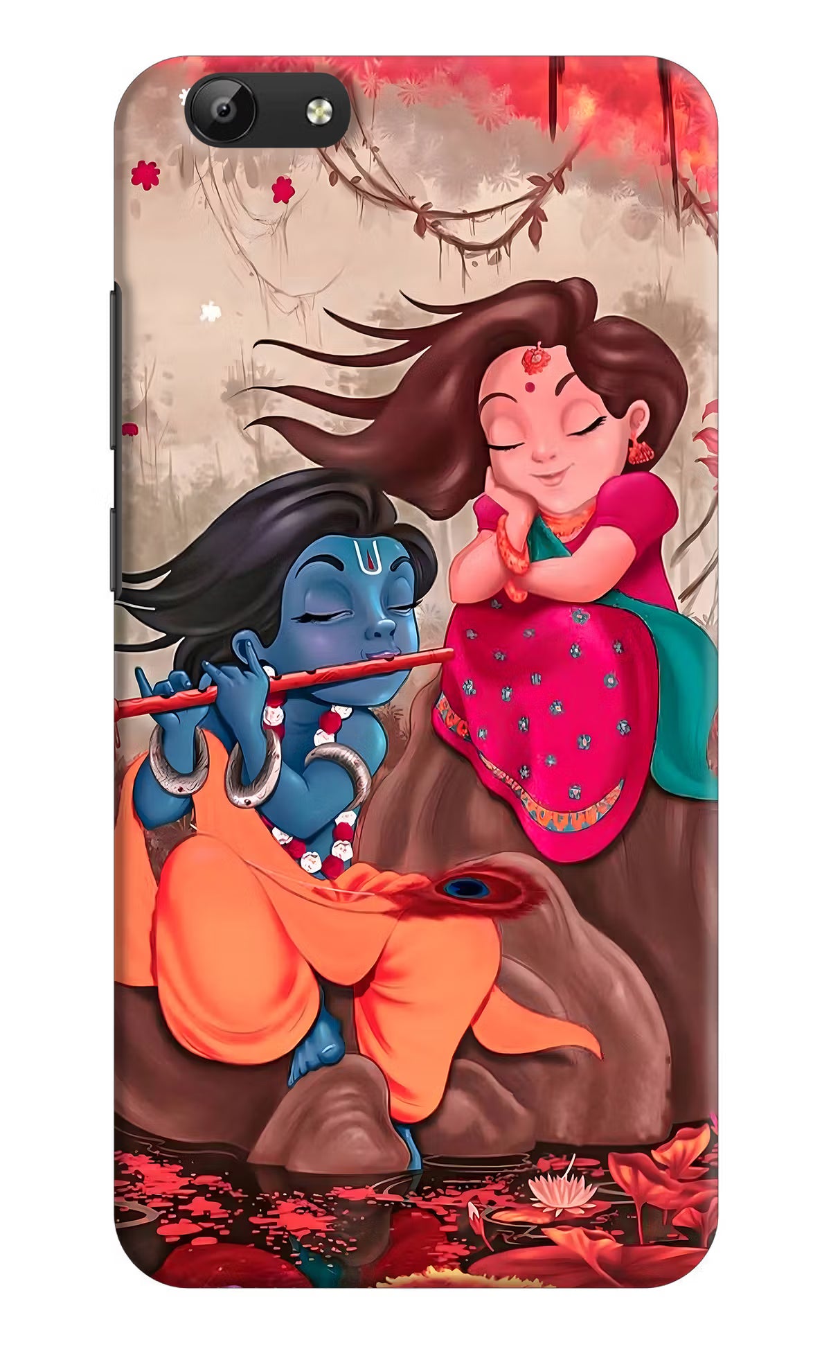 Radhe Krishna Vivo Y69 Back Cover - Radhe Krishna Vivo Y69 Hard Case Back Cover by Casekaro Radhe Krishna Vivo Y69 Hard Case Back Cover by Casekaro