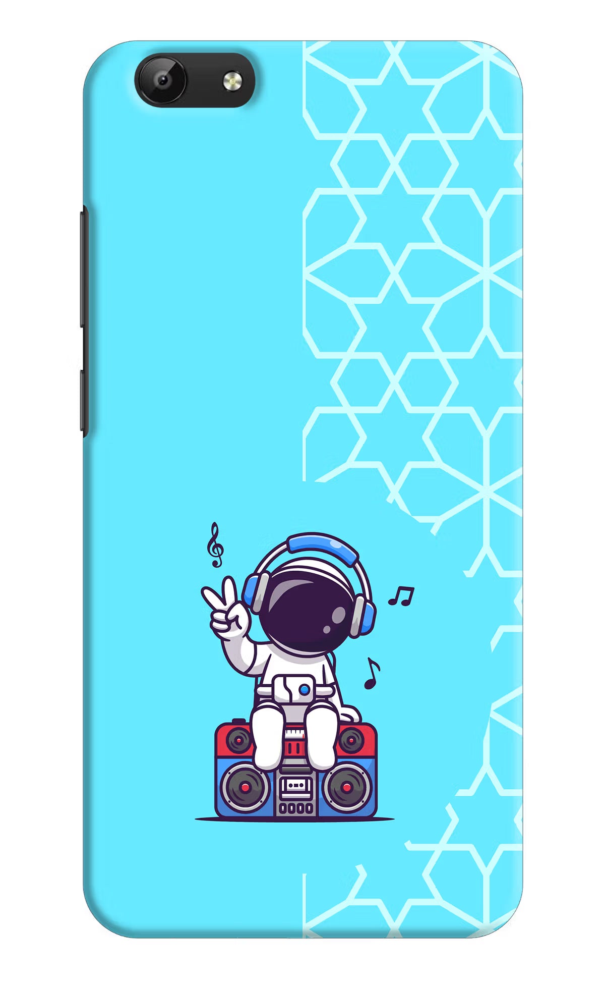 Cute Astronaut Chilling Vivo Y69 Back Cover - Cute Astronaut Chilling Vivo Y69 Hard Case Back Cover by Casekaro Cute Astronaut Chilling Vivo Y69 Hard Case Back Cover by Casekaro